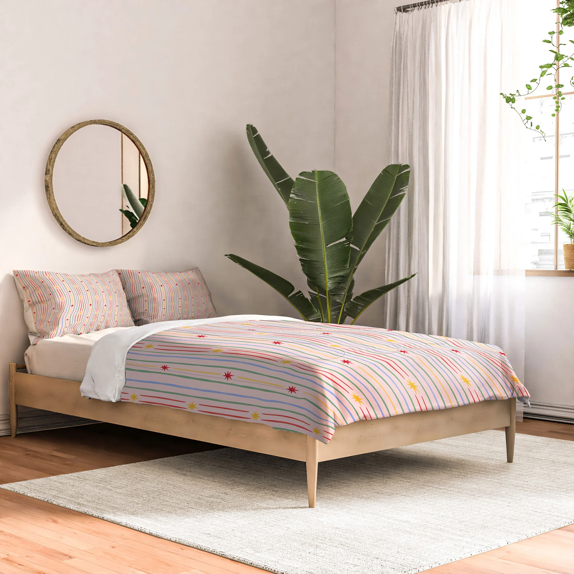 Love_Ryming Festive Starry Stripes Comforter - Image 11