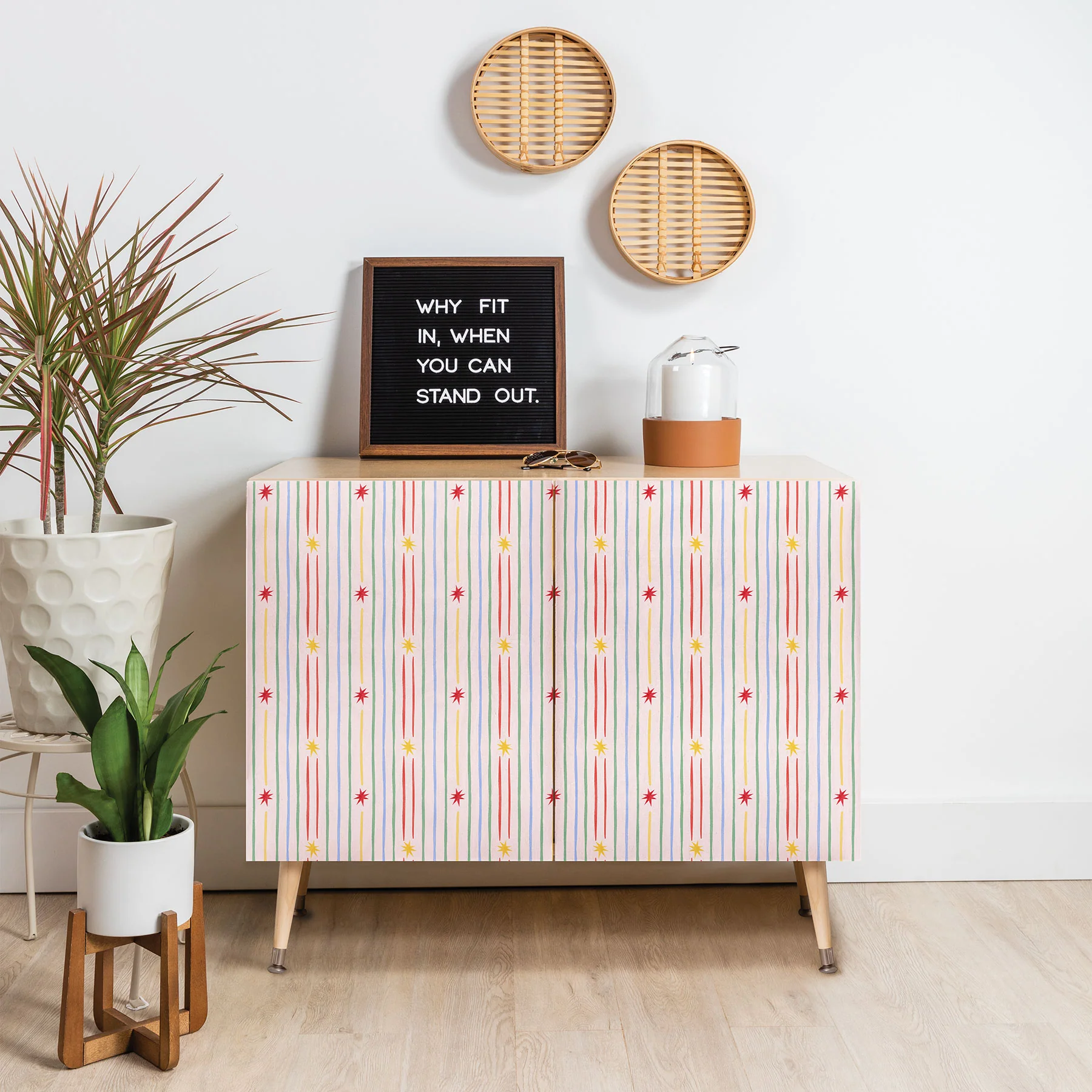 Love_Ryming Festive Starry Stripes Credenza - Image 18