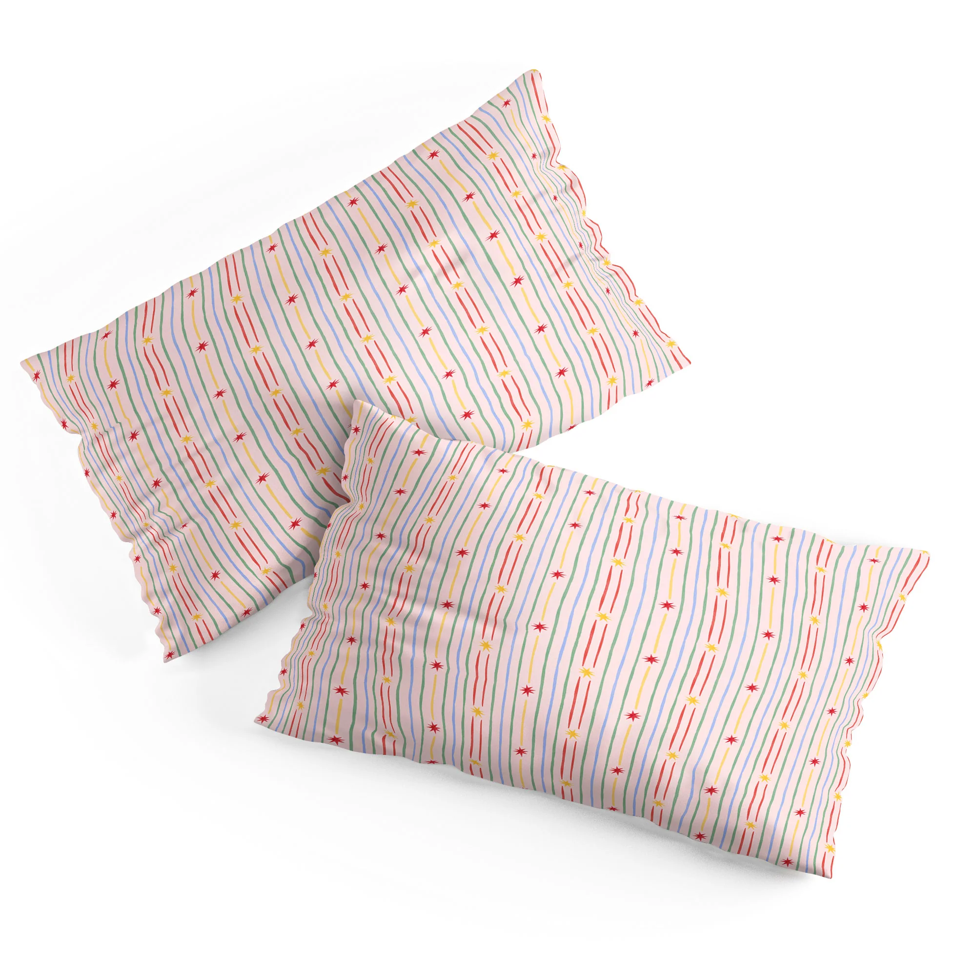 Love_Ryming Festive Starry Stripes Pillow Shams - Image 4