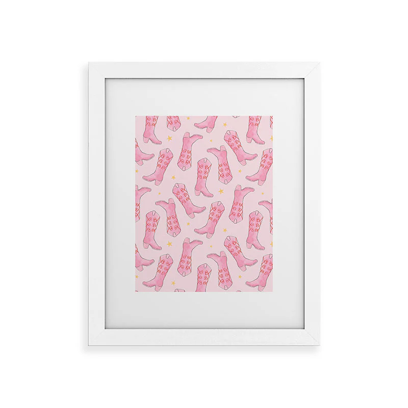 Love_Ryming Stars and Boots Framed Art Print - Image 23
