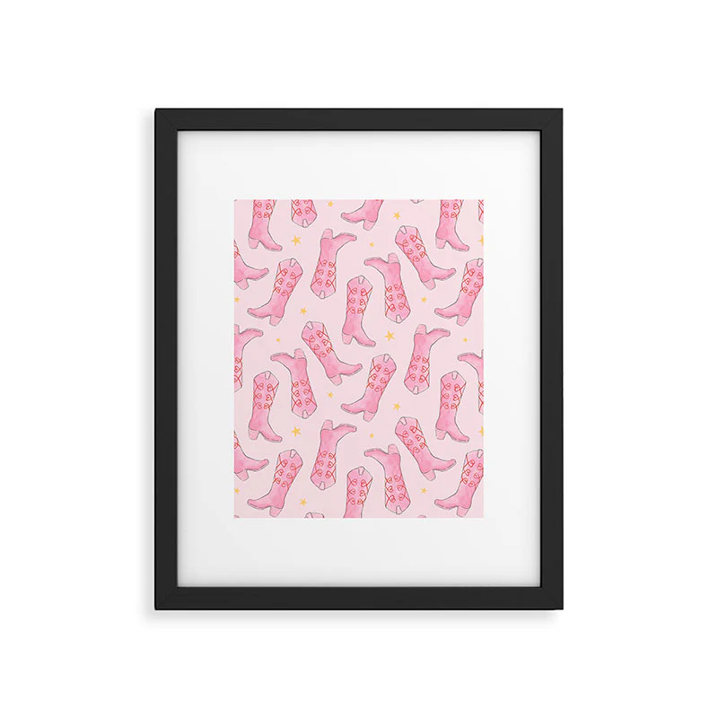 Love_Ryming Stars and Boots Framed Art Print - Image 29