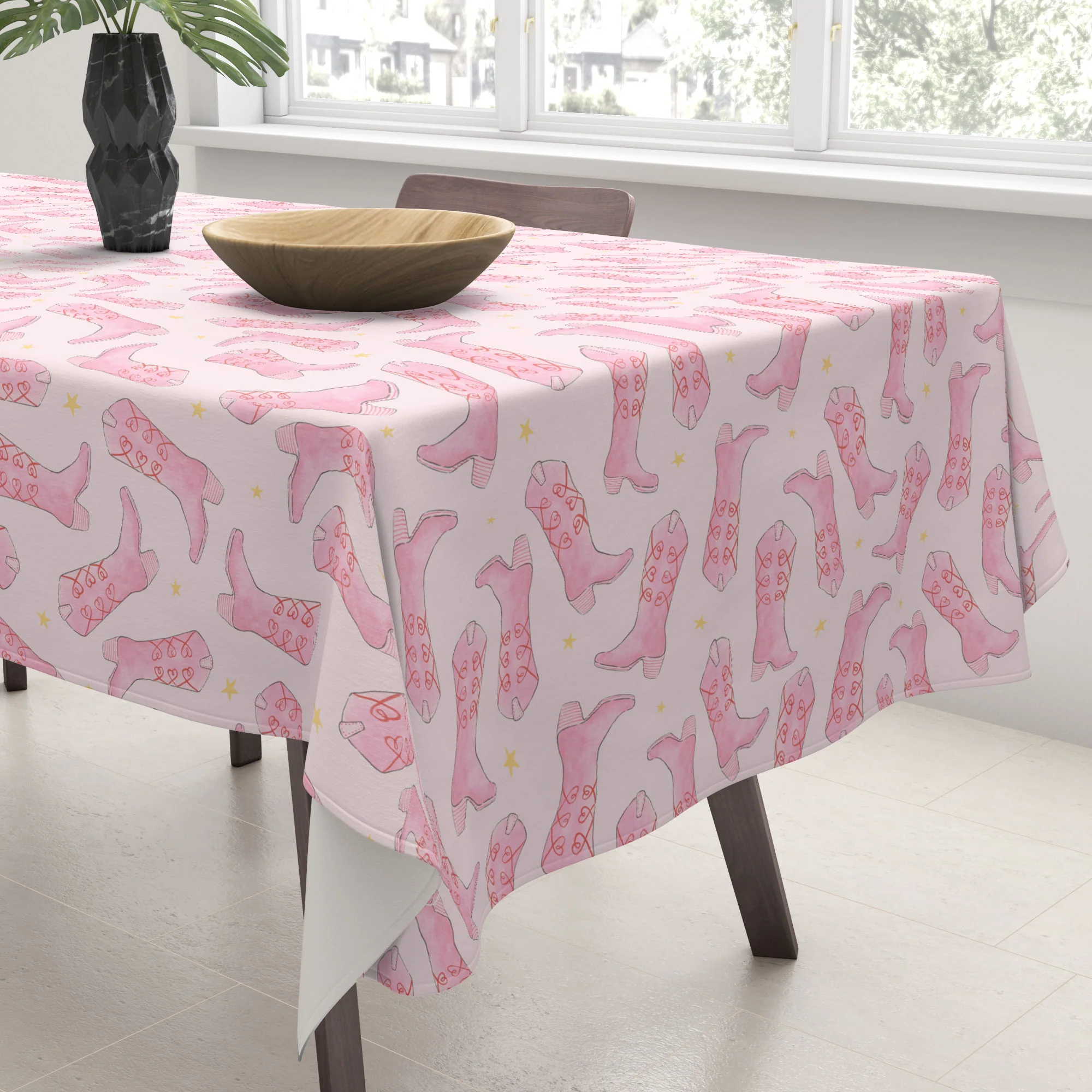 Love_Ryming Stars and Boots Tablecloth - Image 3