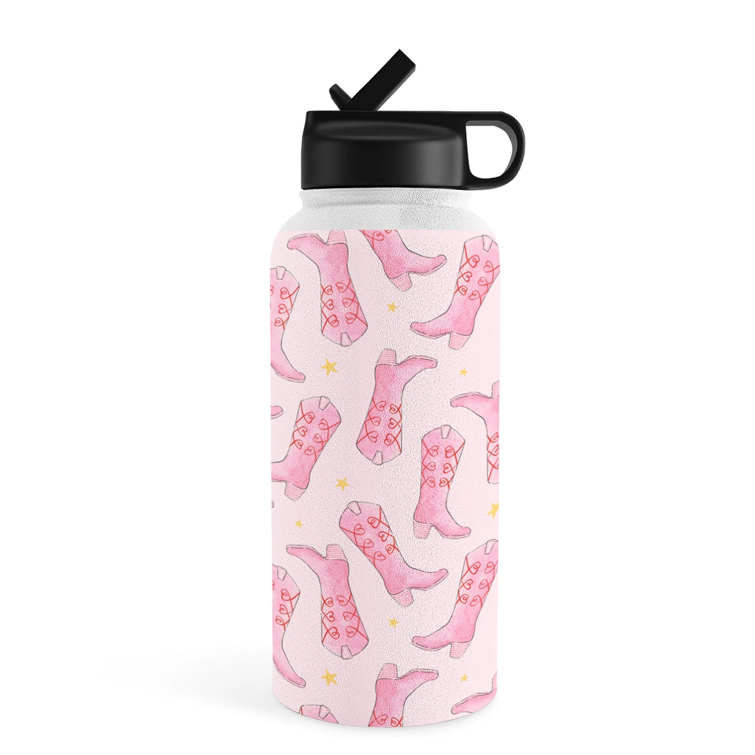 Love_Ryming Stars and Boots Water Bottle - Image 29