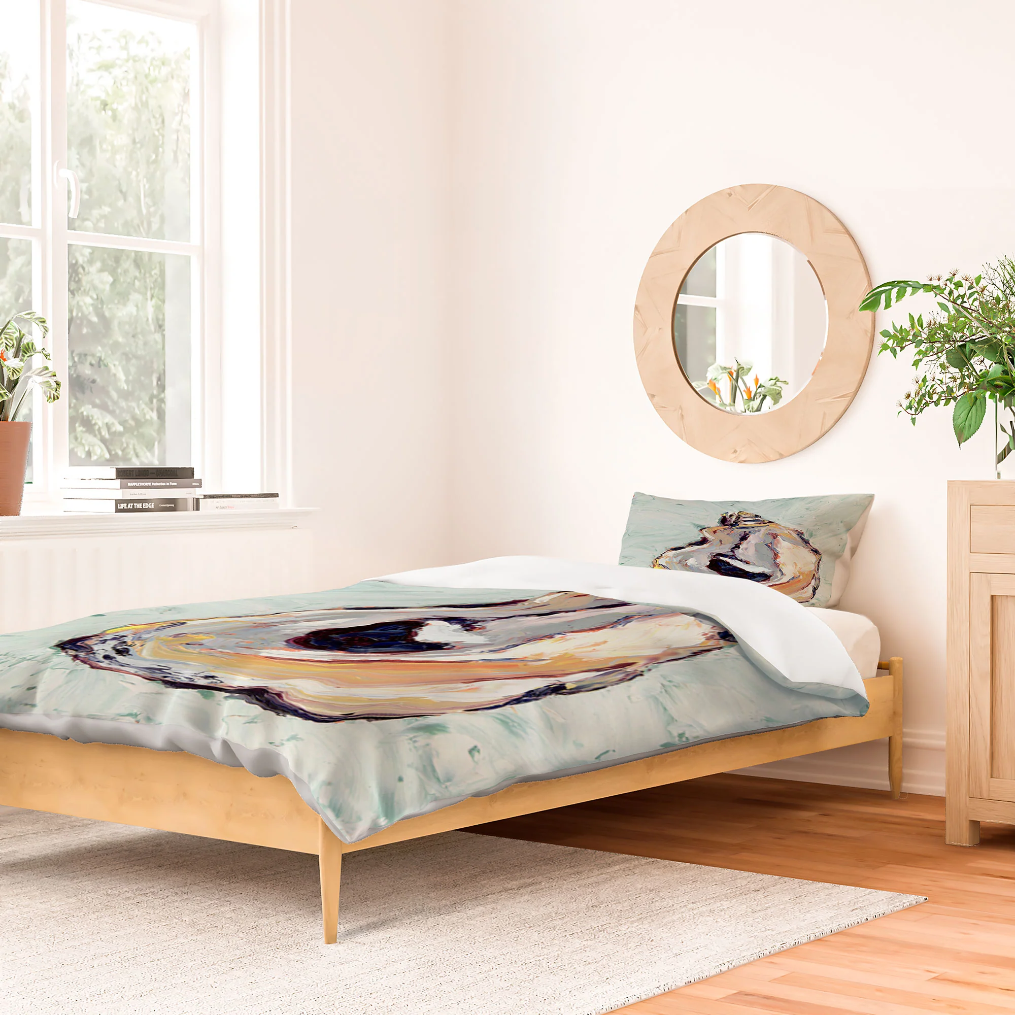 Magladry art studio Oyster shell Duvet Cover - Image 30