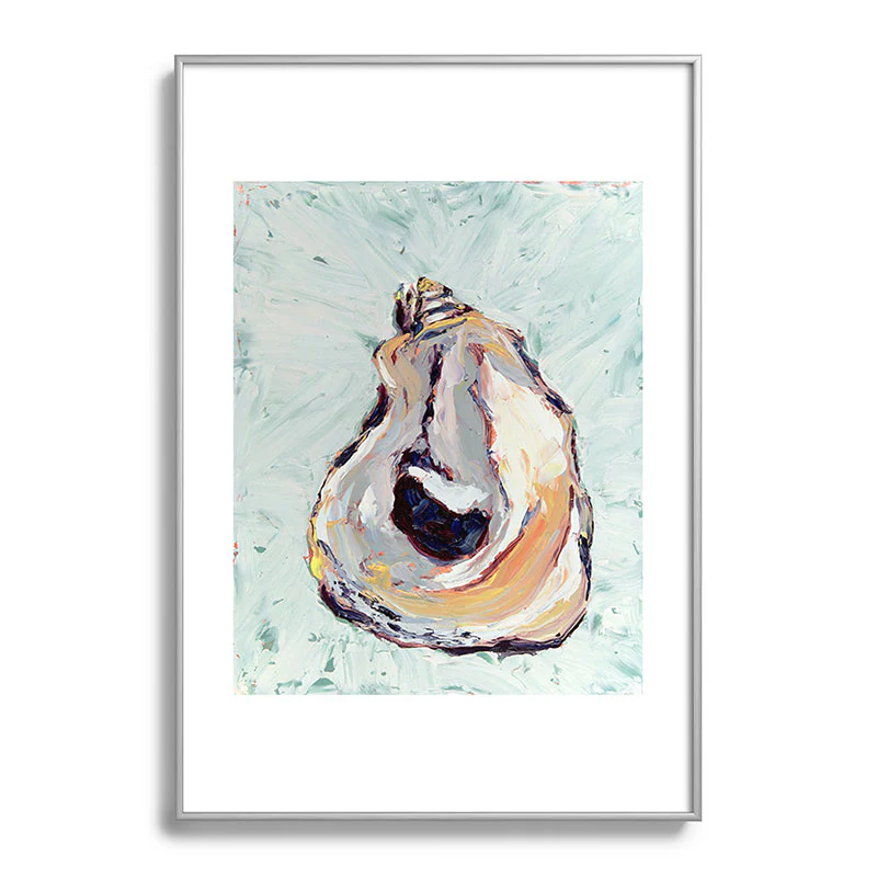 Magladry art studio Oyster shell Metal Framed Art Print - Image 17