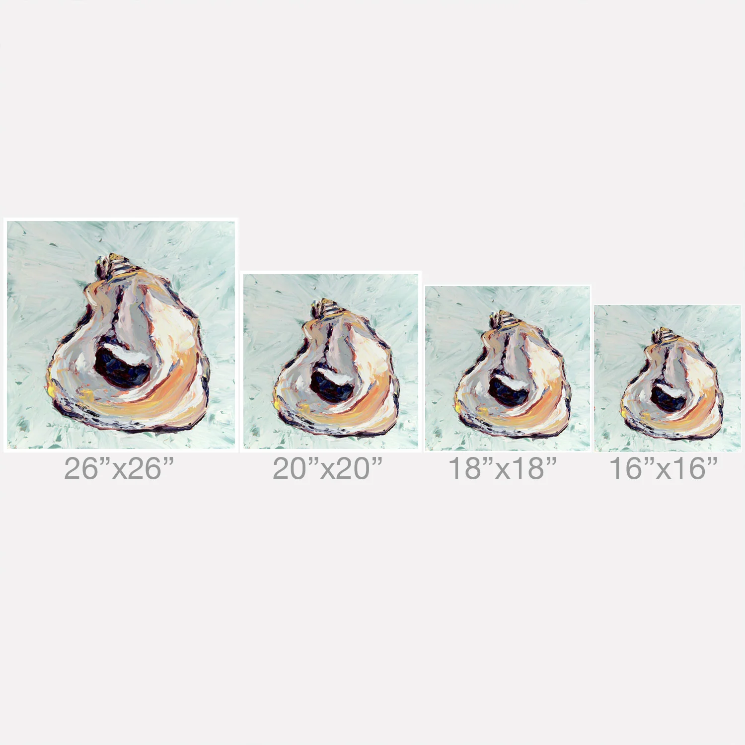 Magladry art studio Oyster shell Throw Pillow - Image 5