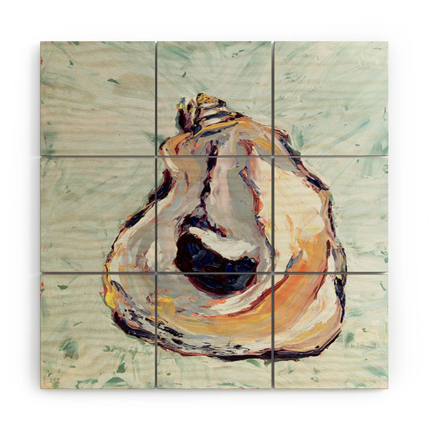 Magladry art studio Oyster shell Wood Wall Mural - Image 2