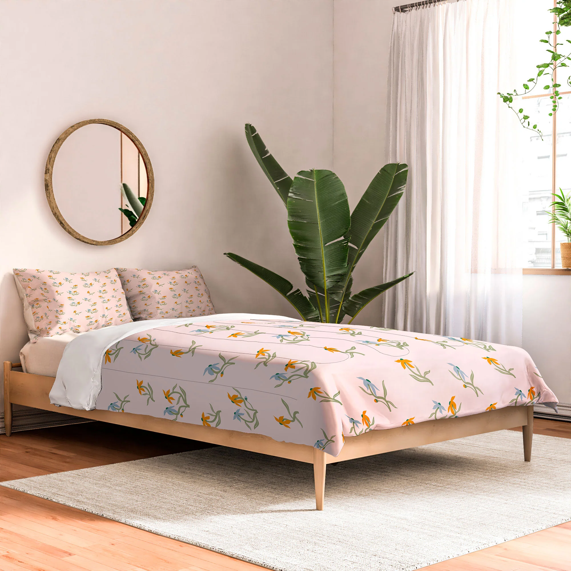 Maritza Lisa Blush Botanica Floral Pattern Comforter - Image 2
