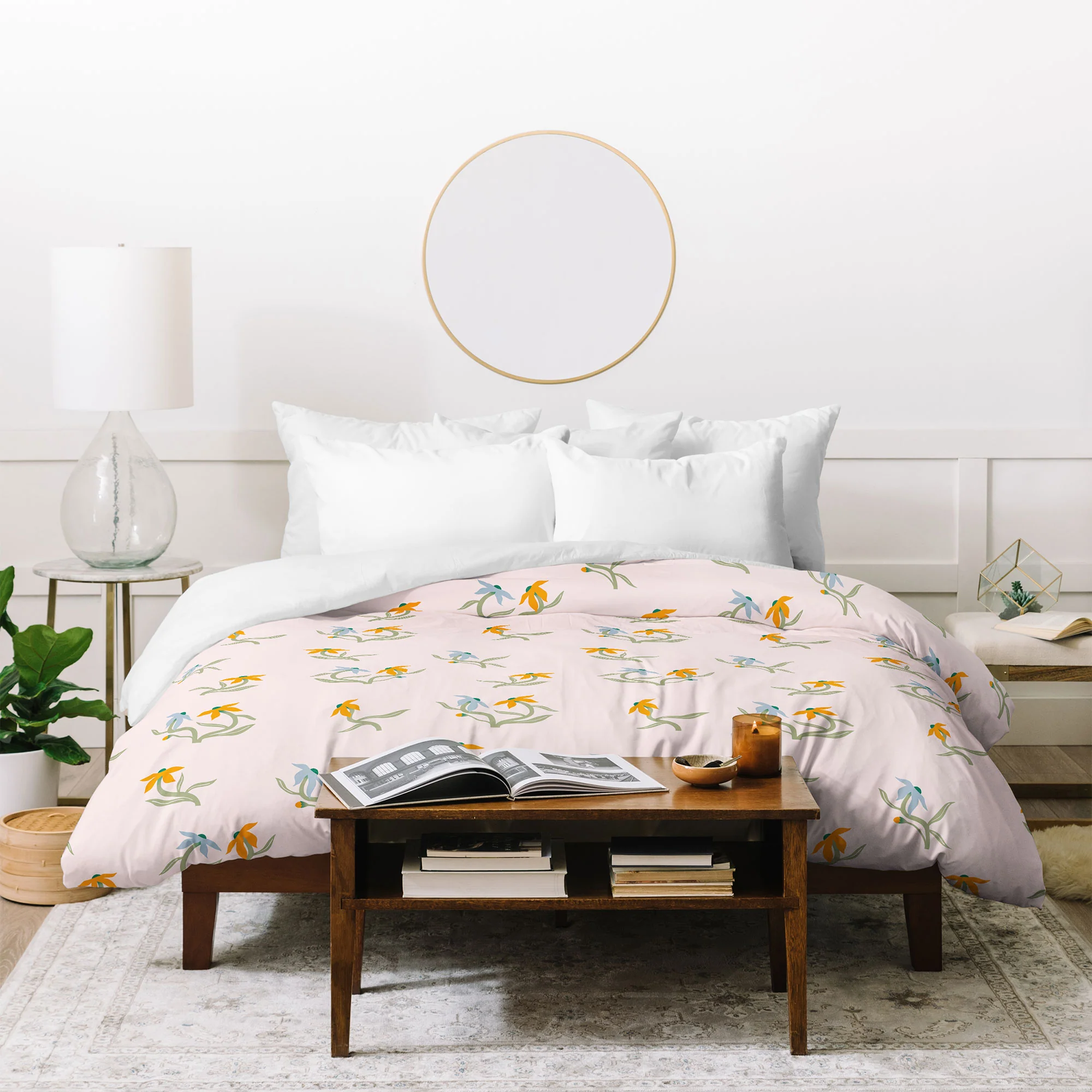 Maritza Lisa Blush Botanica Floral Pattern Duvet Cover - Image 20