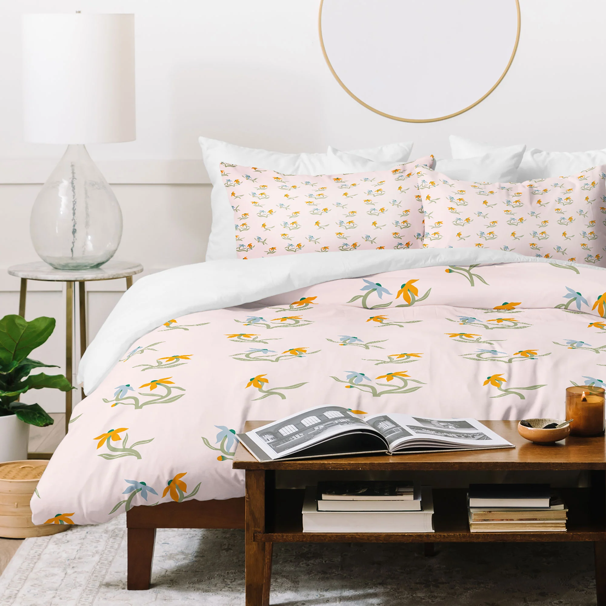 Maritza Lisa Blush Botanica Floral Pattern Duvet Cover - Image 55