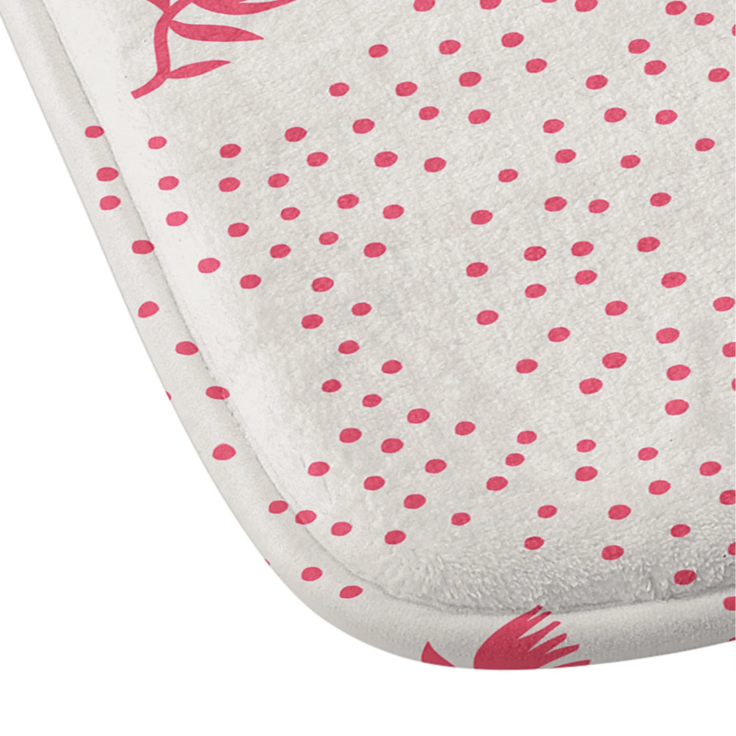Maritza Lisa Wild Dotted Florals Pattern Memory Foam Bath Mat - Image 3