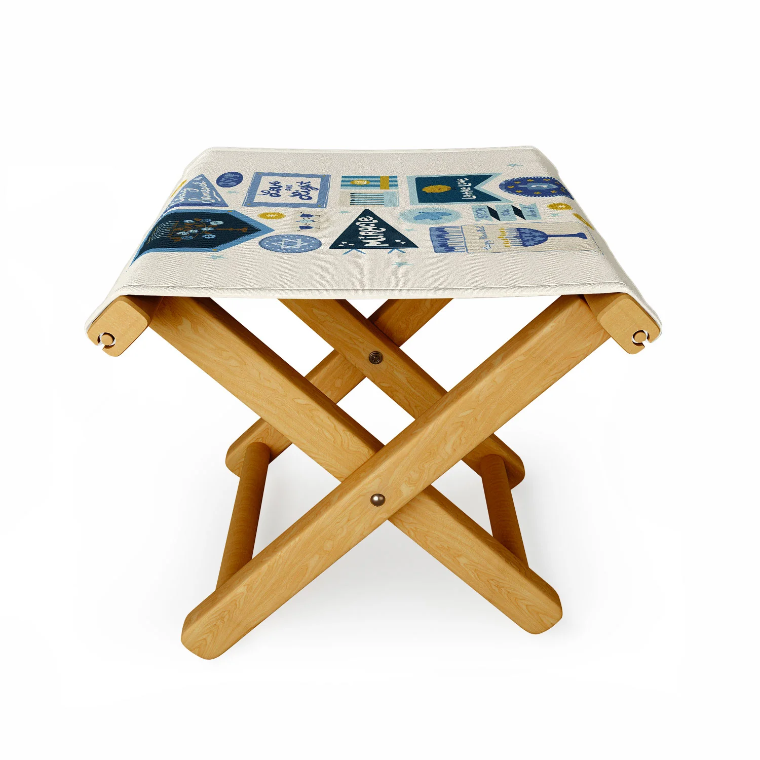Marni Hanukkah Banners Signs and Pennants Folding Stool