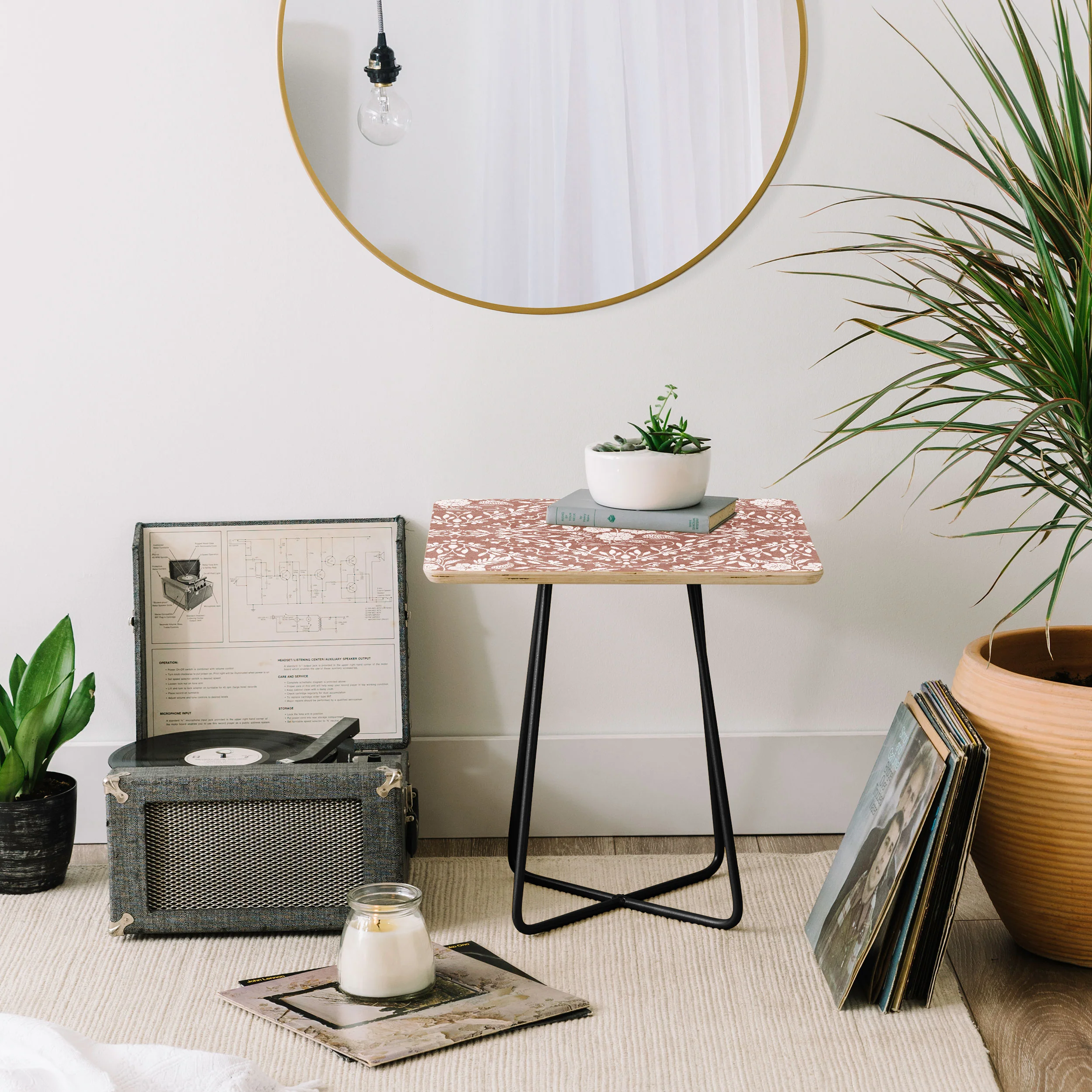 Marta Barragan Camarasa Antique Botanical Bliss Side Table - Image 8