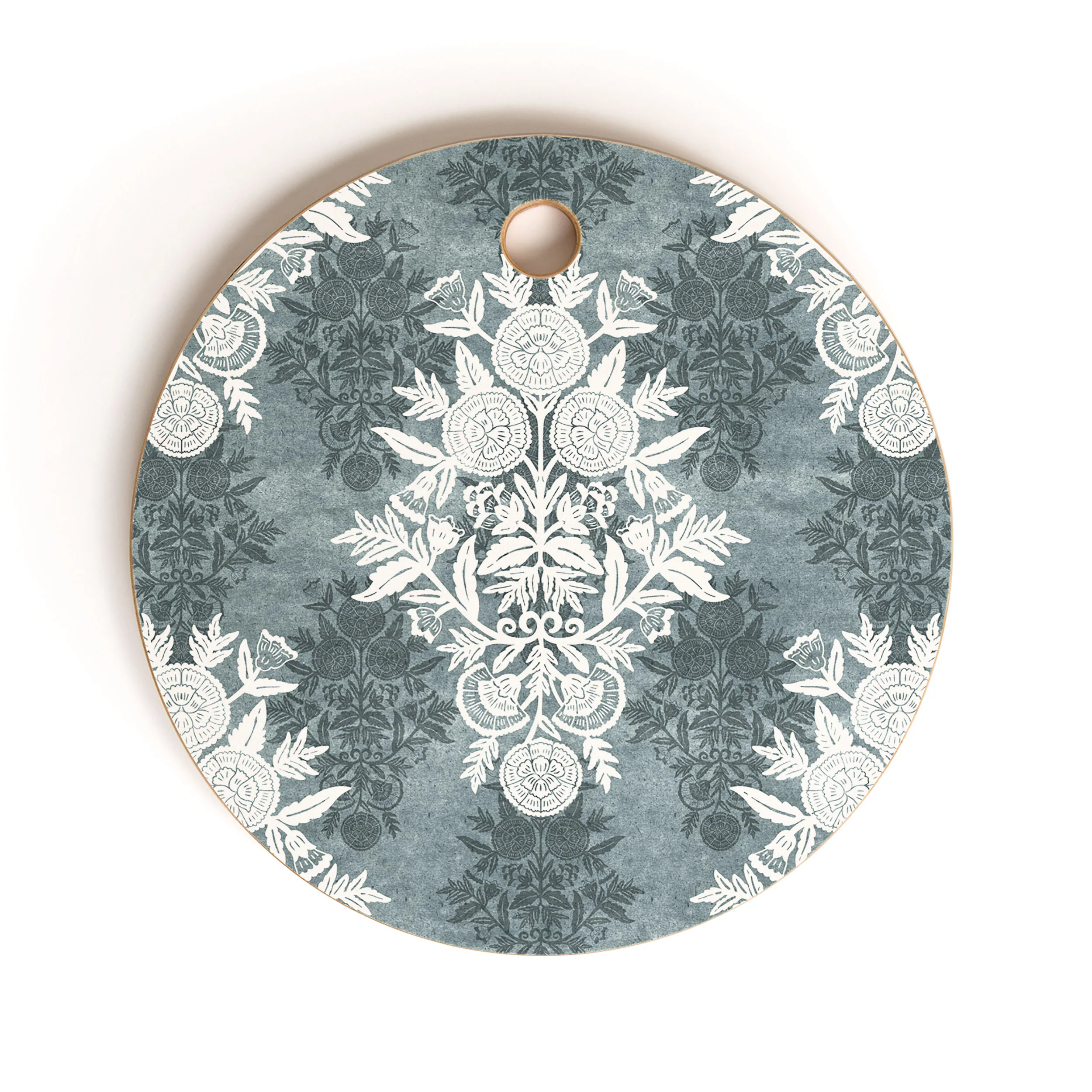 Marta Barragan Camarasa Antique Victorian Floral Cutting Board Round