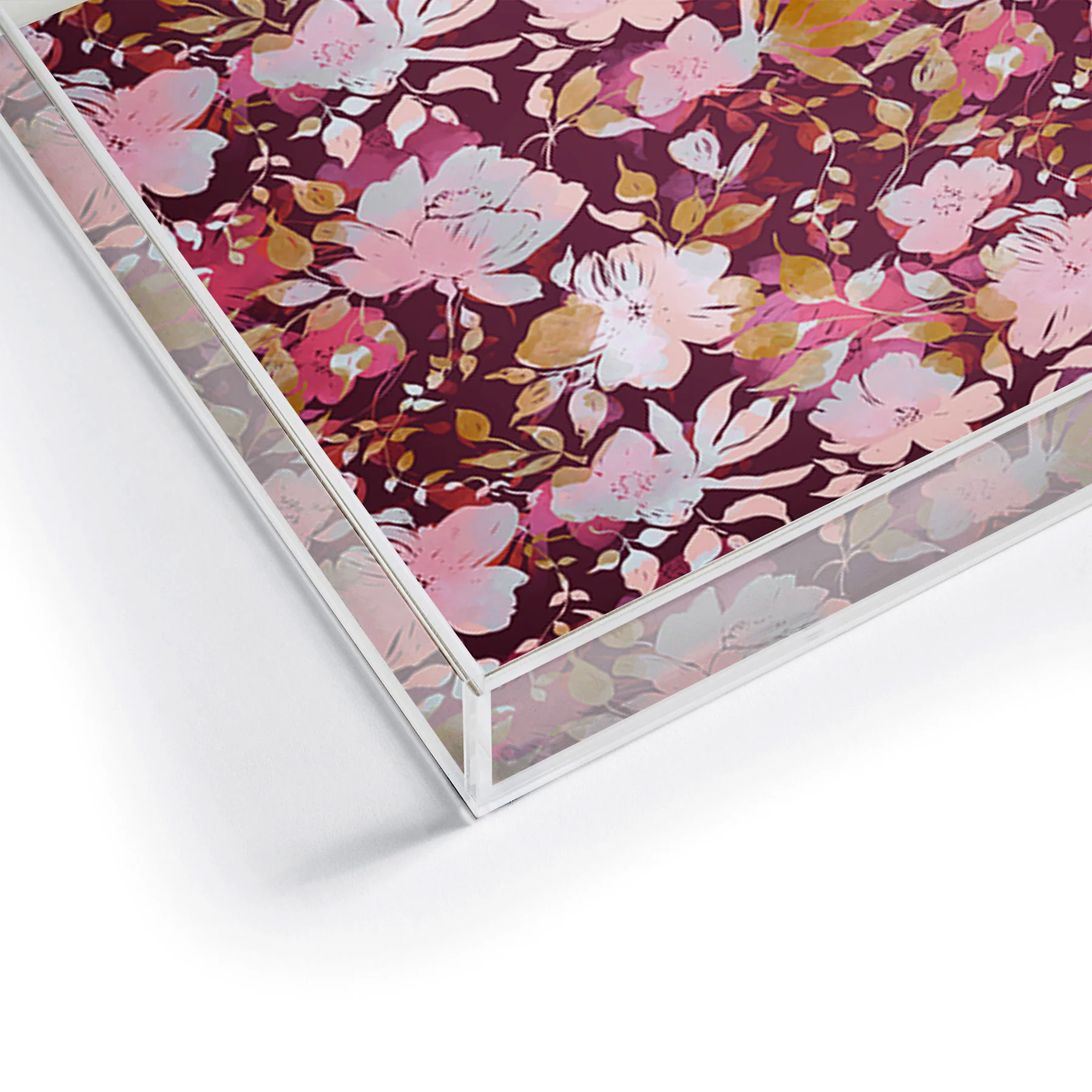 Marta Barragan Camarasa Blossoming Burgundy Fall Acrylic Tray - Image 9