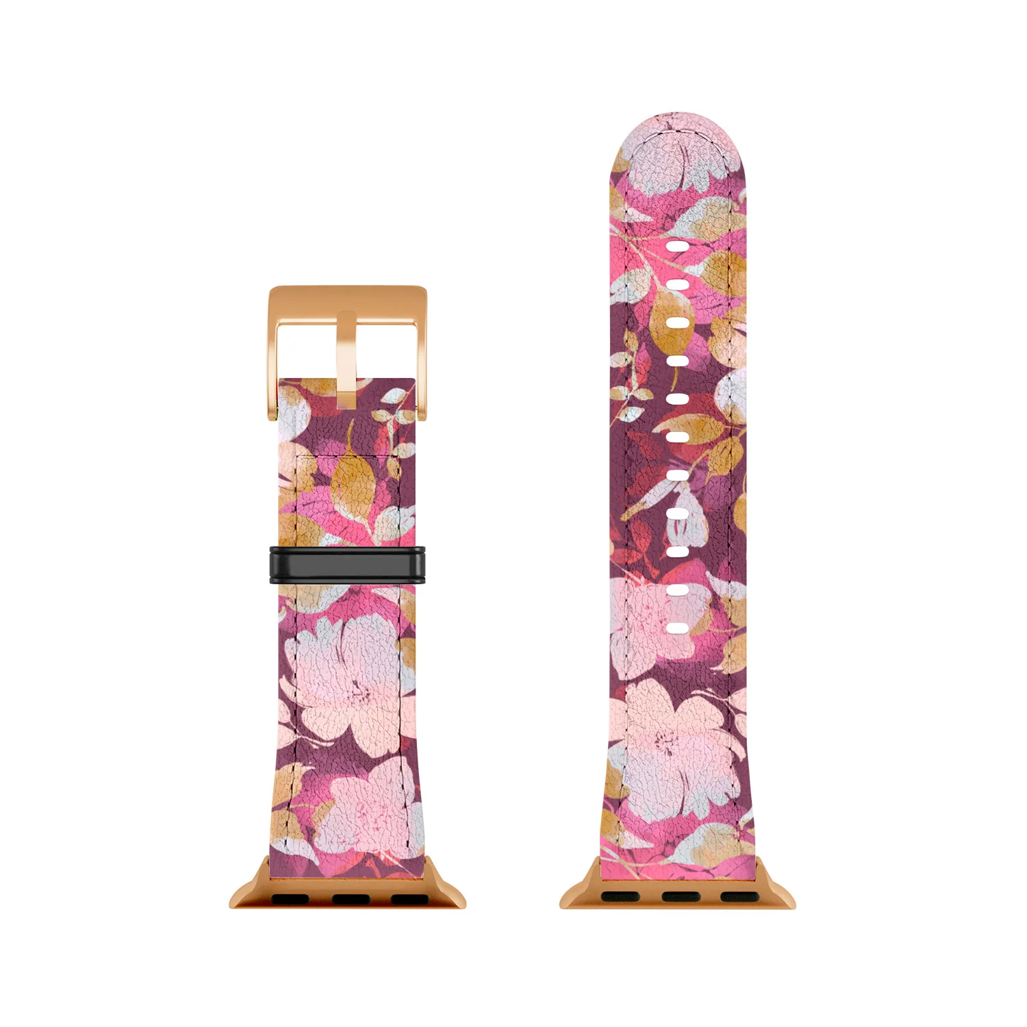 Marta Barragan Camarasa Blossoming Burgundy Fall Apple Watch Band - Image 16