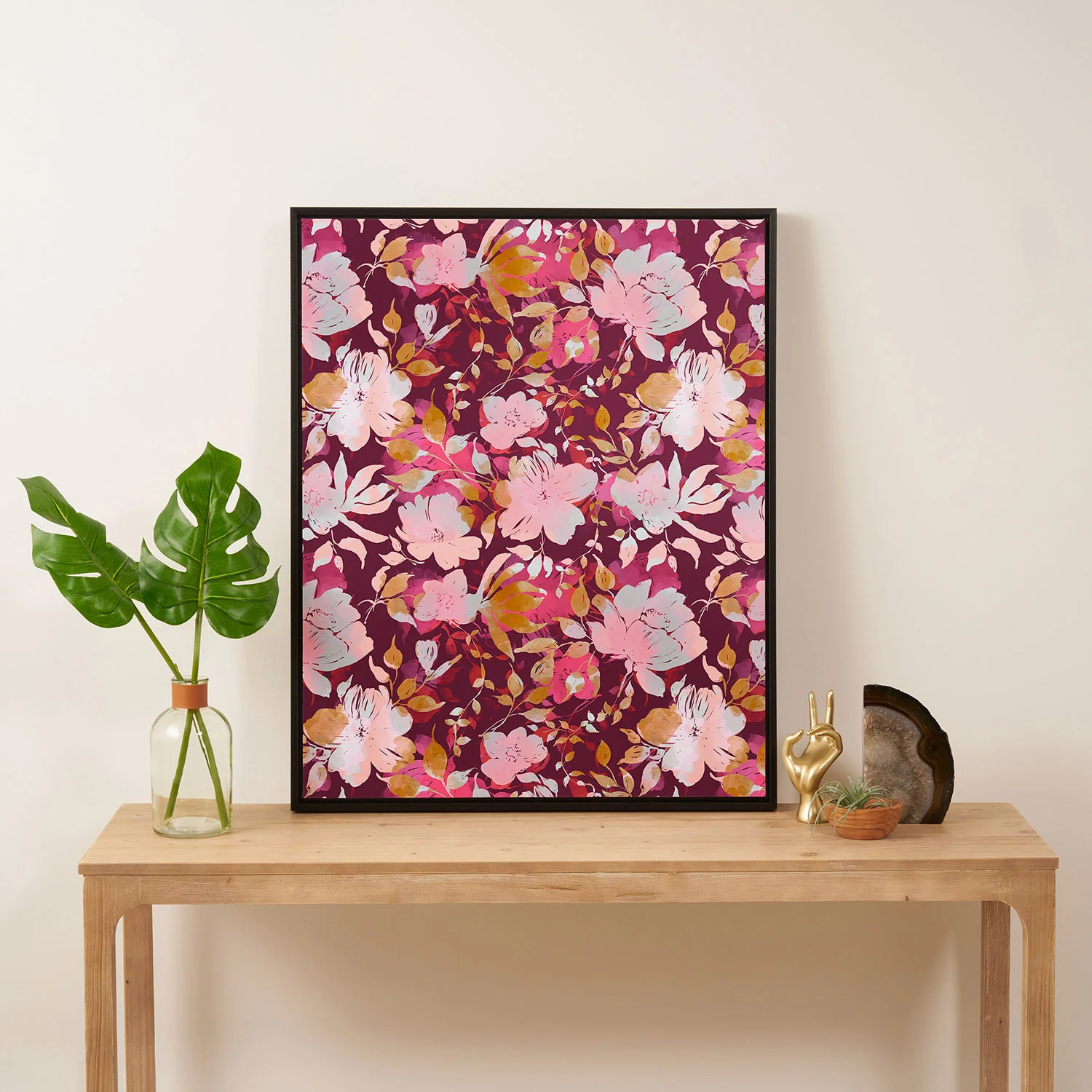 Marta Barragan Camarasa Blossoming Burgundy Fall Art Canvas - Image 13