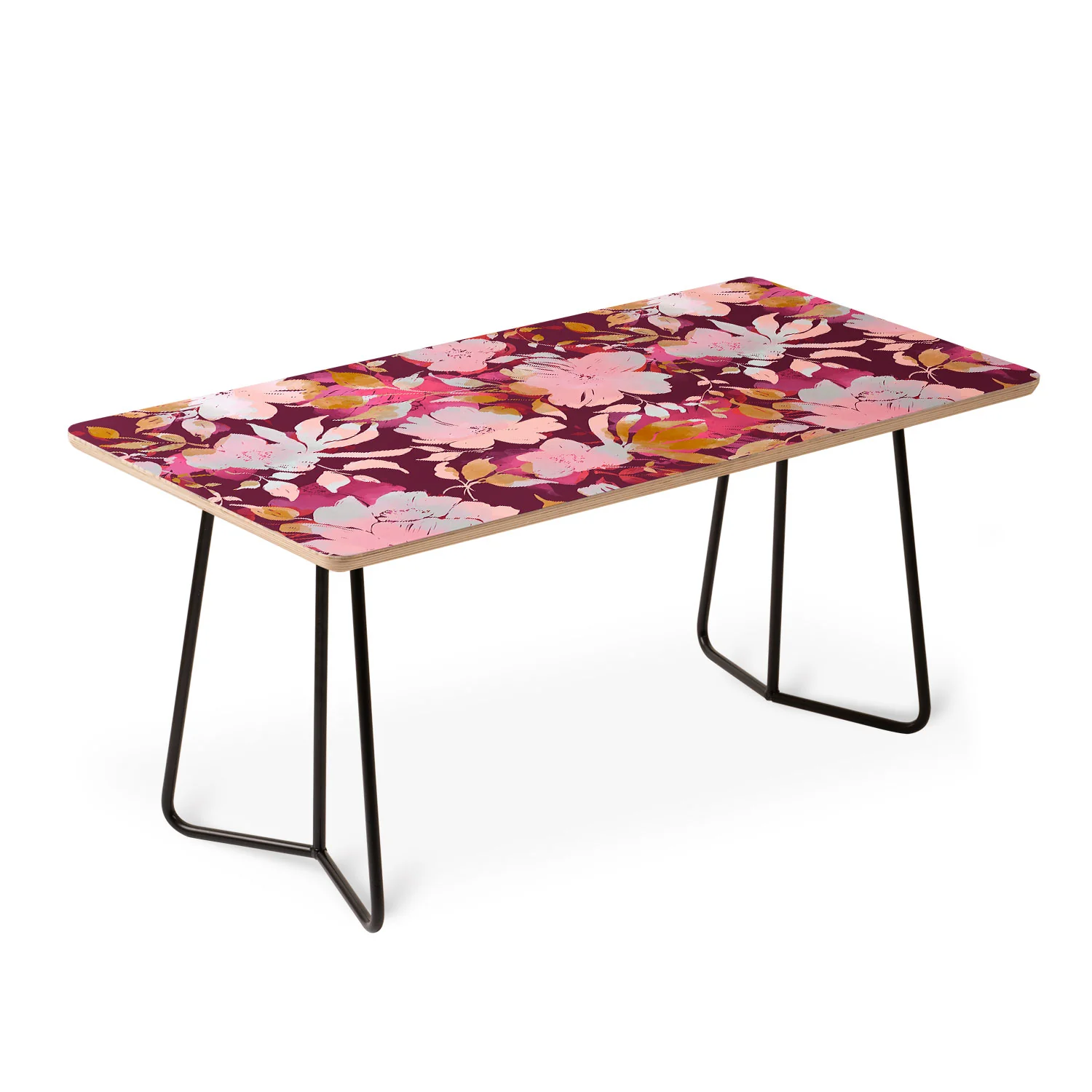 Marta Barragan Camarasa Blossoming Burgundy Fall Coffee Table - Image 4
