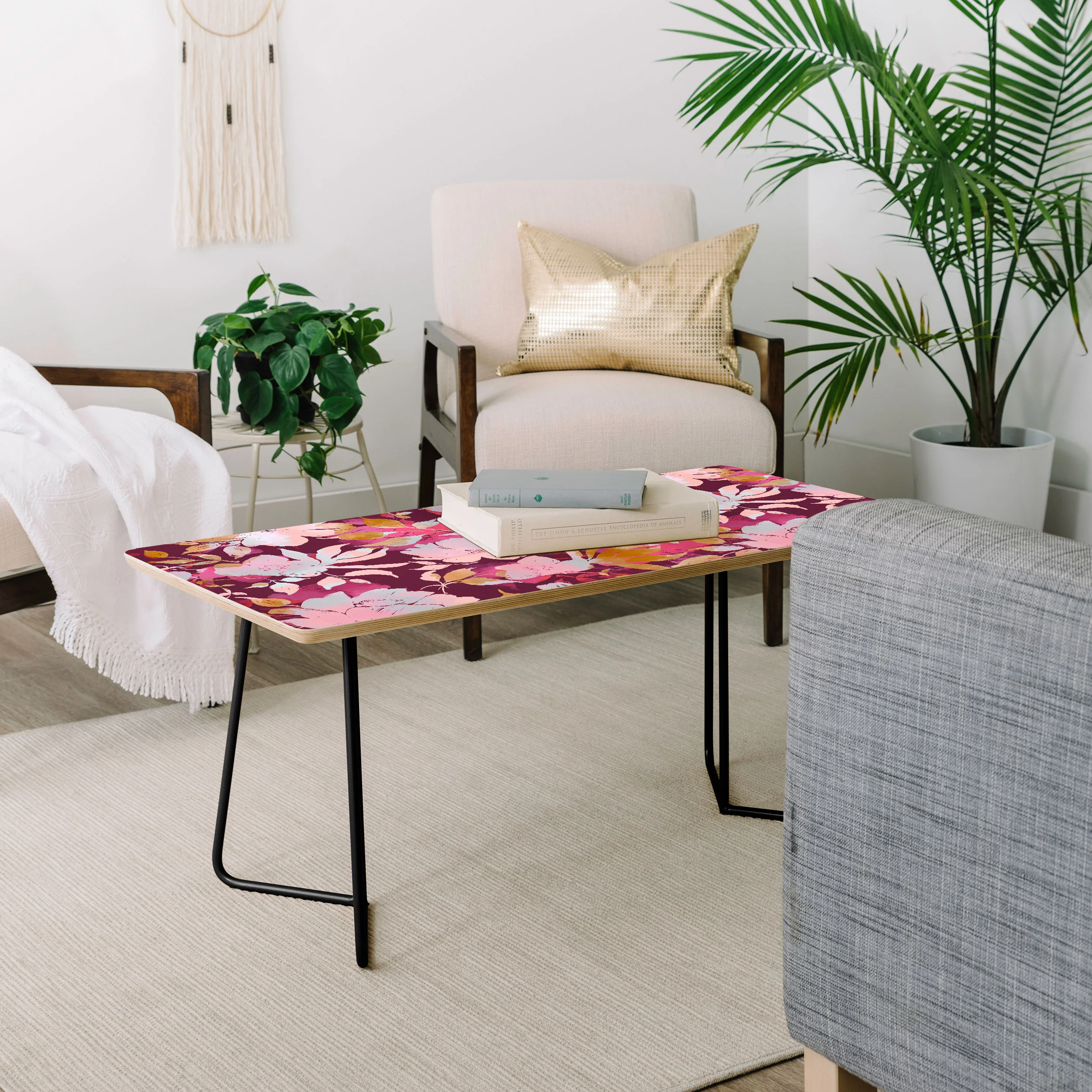 Marta Barragan Camarasa Blossoming Burgundy Fall Coffee Table - Image 8