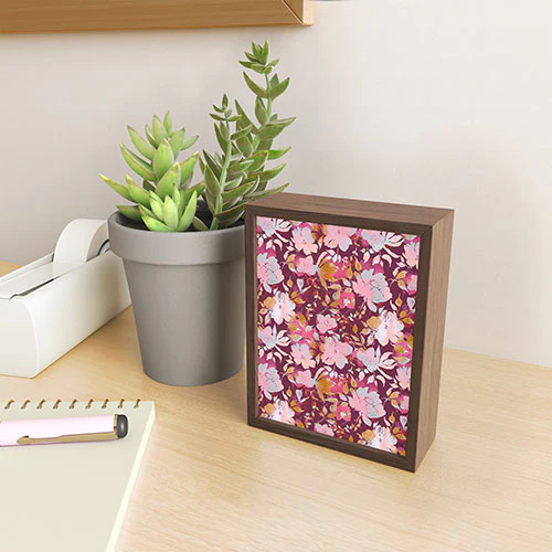 Marta Barragan Camarasa Blossoming Burgundy Fall Framed Mini Art Print - Image 7