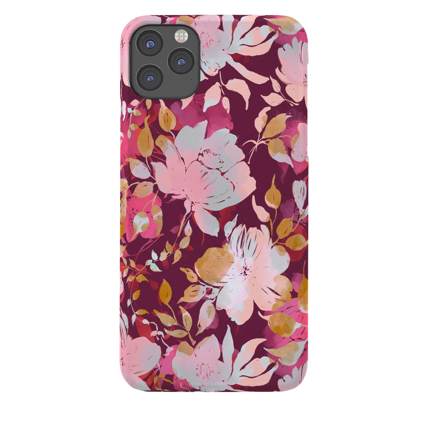 Marta Barragan Camarasa Blossoming Burgundy Fall Phone Case - Image 11