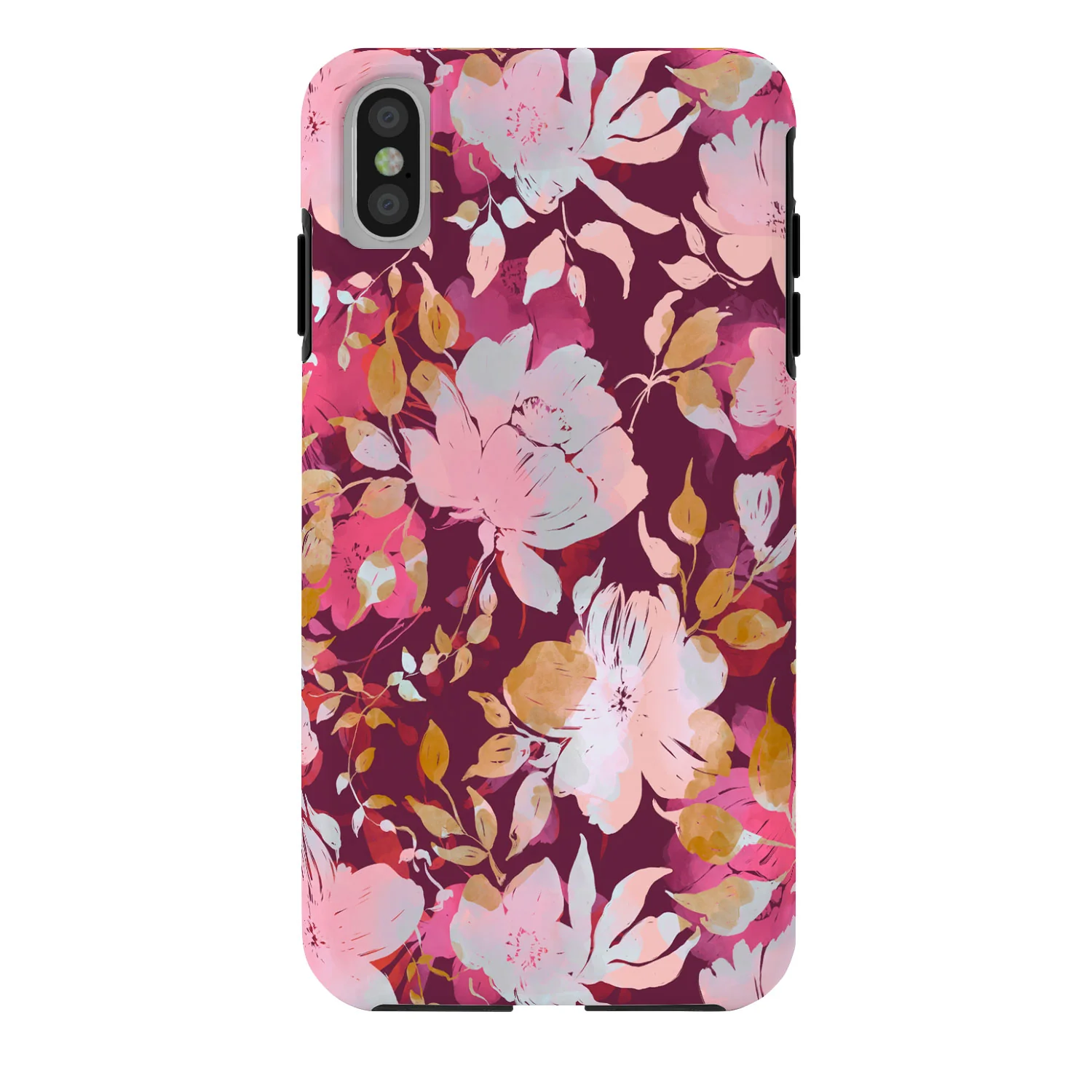 Marta Barragan Camarasa Blossoming Burgundy Fall Phone Case - Image 31