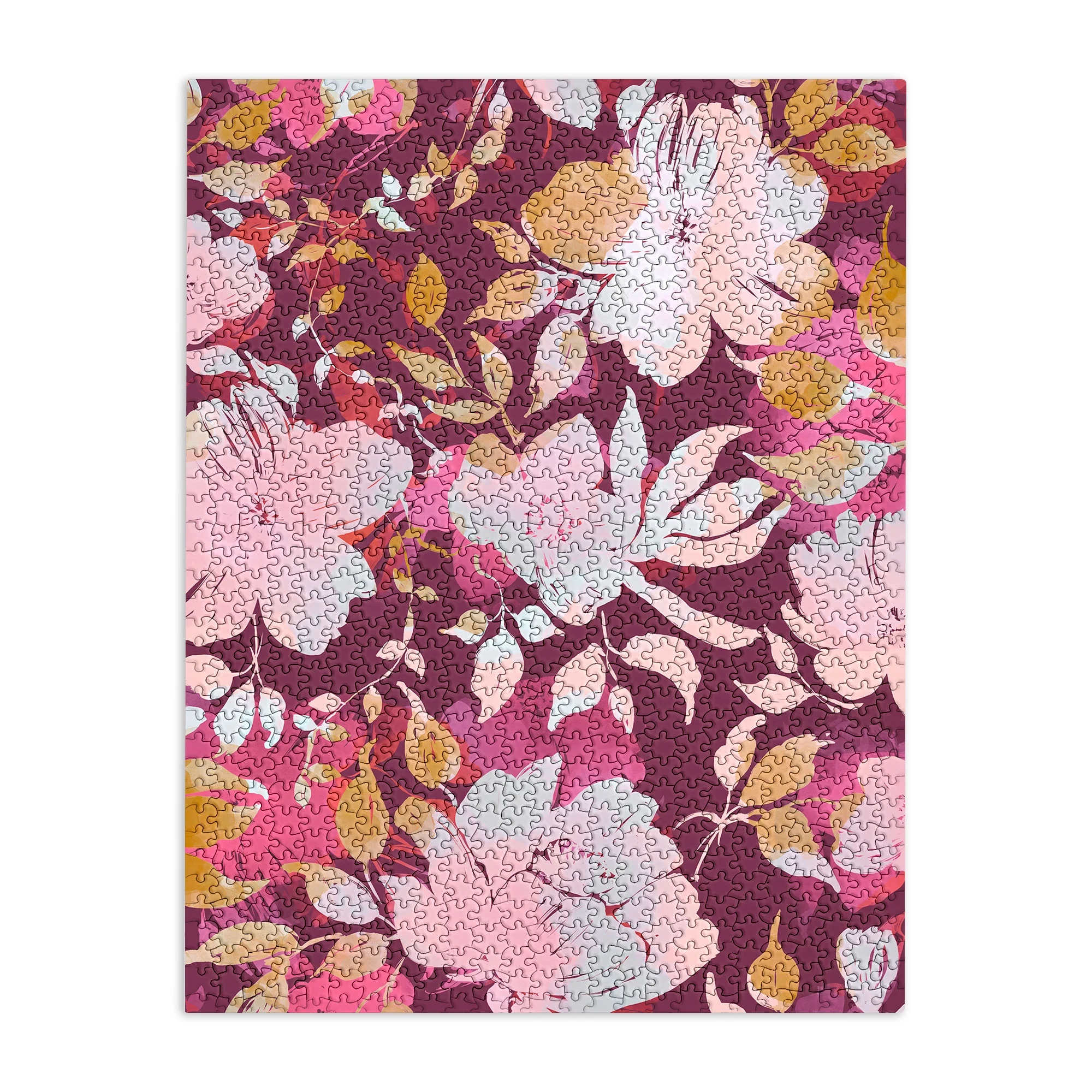 Marta Barragan Camarasa Blossoming Burgundy Fall Puzzle - Image 3