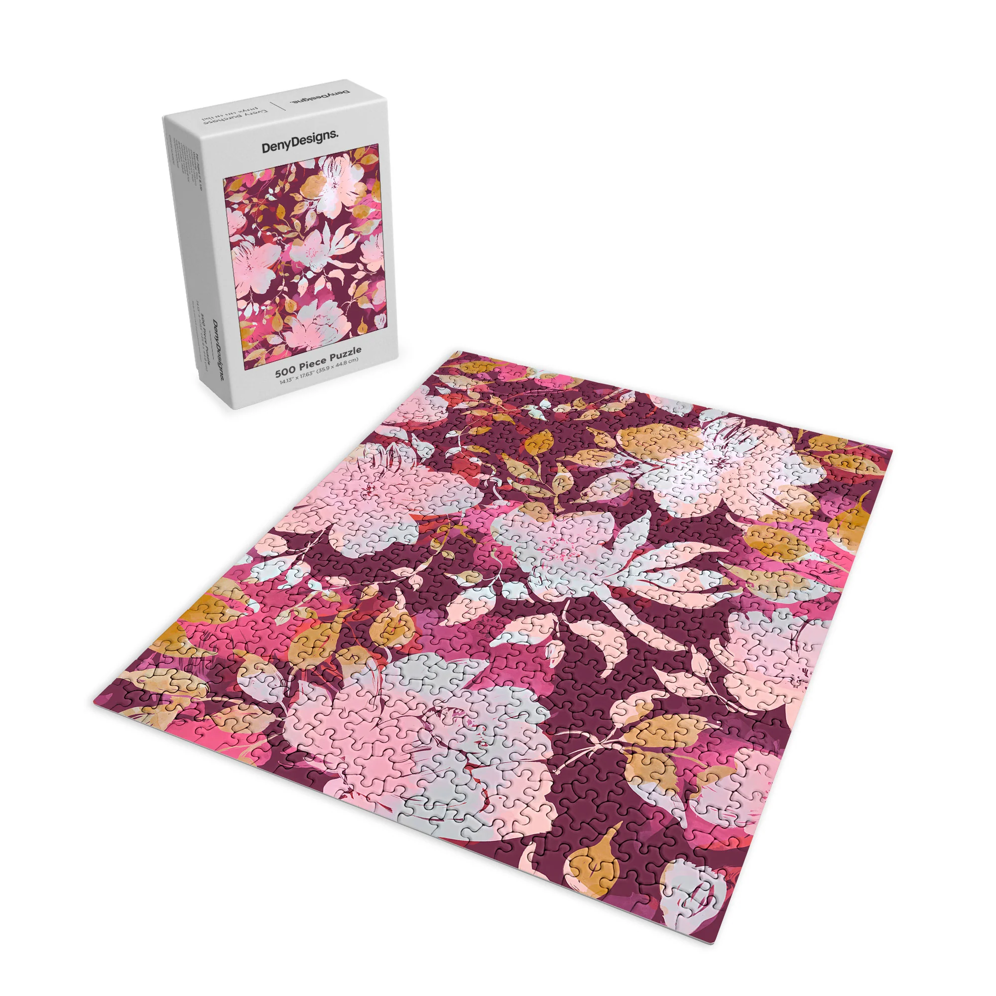 Marta Barragan Camarasa Blossoming Burgundy Fall Puzzle - Image 5