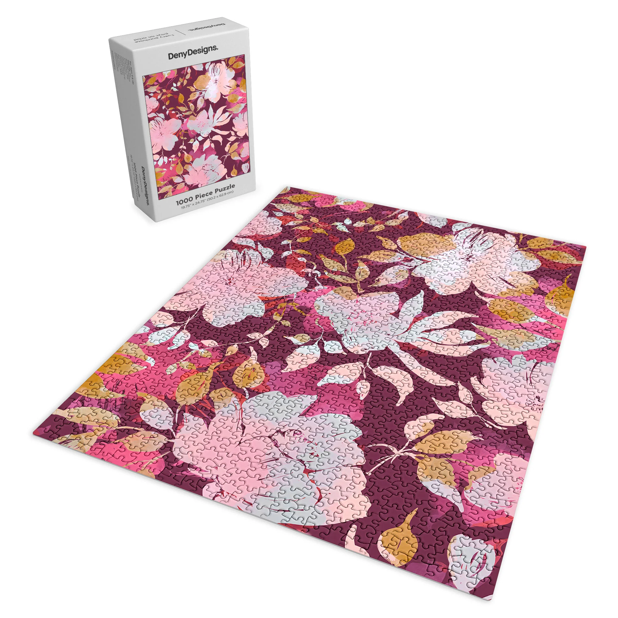 Marta Barragan Camarasa Blossoming Burgundy Fall Puzzle - Image 6