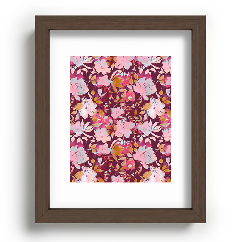 Marta Barragan Camarasa Blossoming Burgundy Fall Recessed Framing Rectangle - Image 7