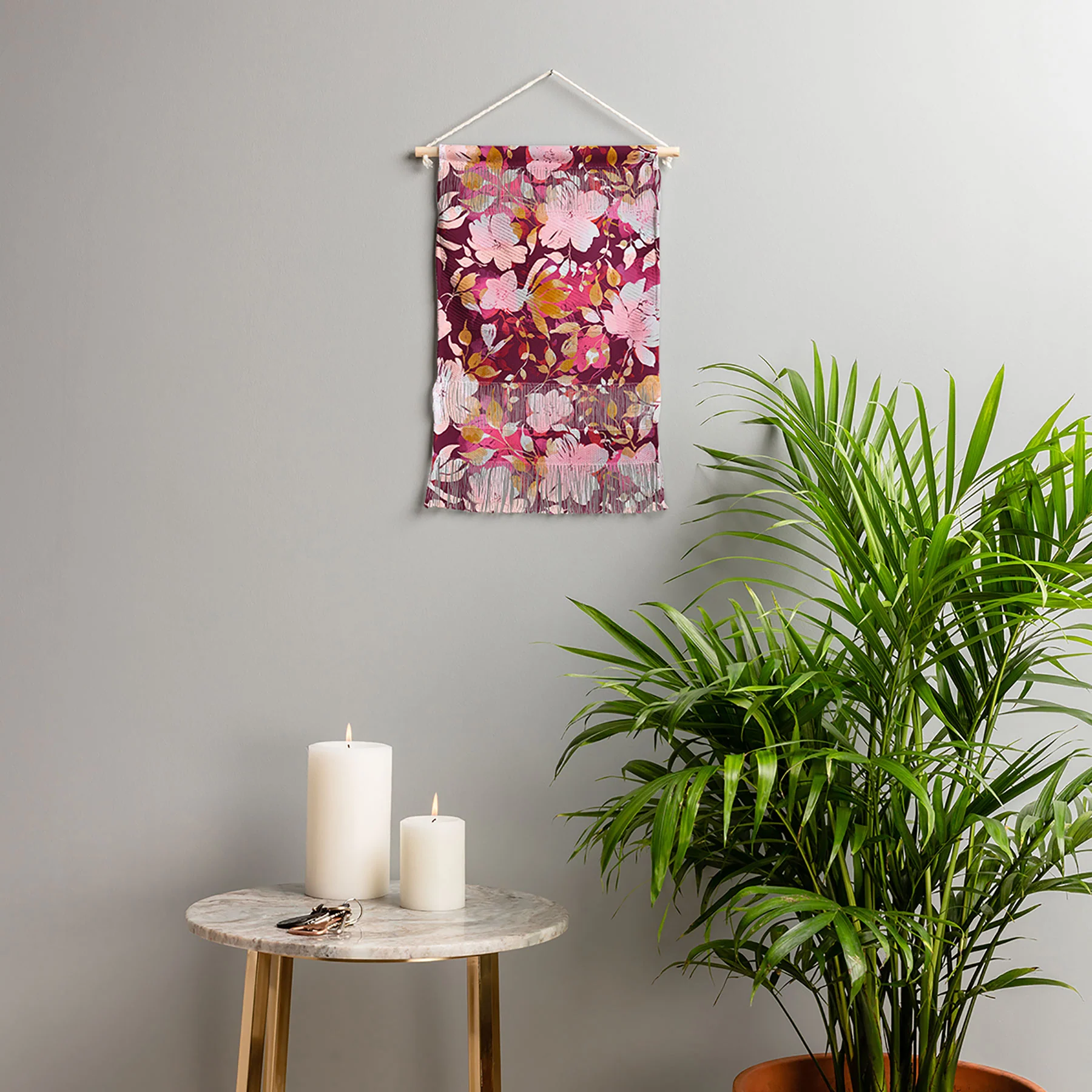 Marta Barragan Camarasa Blossoming Burgundy Fall Wall Hanging Portrait - Image 3