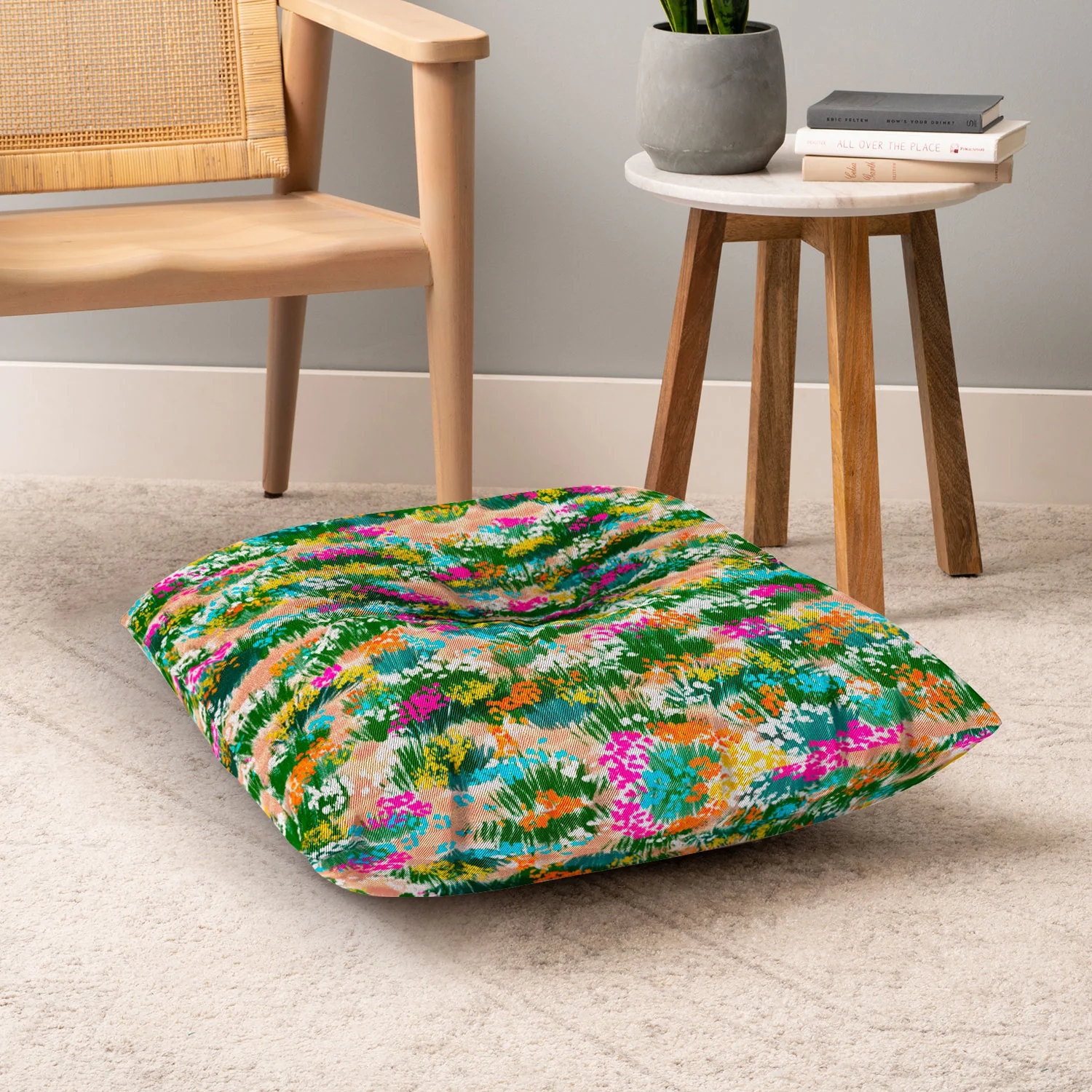 Marta Barragan Camarasa Blossoming Field Floor Pillow Square - Image 6