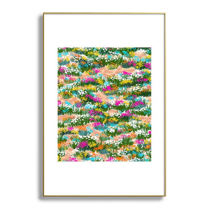 Marta Barragan Camarasa Blossoming Field Metal Framed Art Print - Image 37