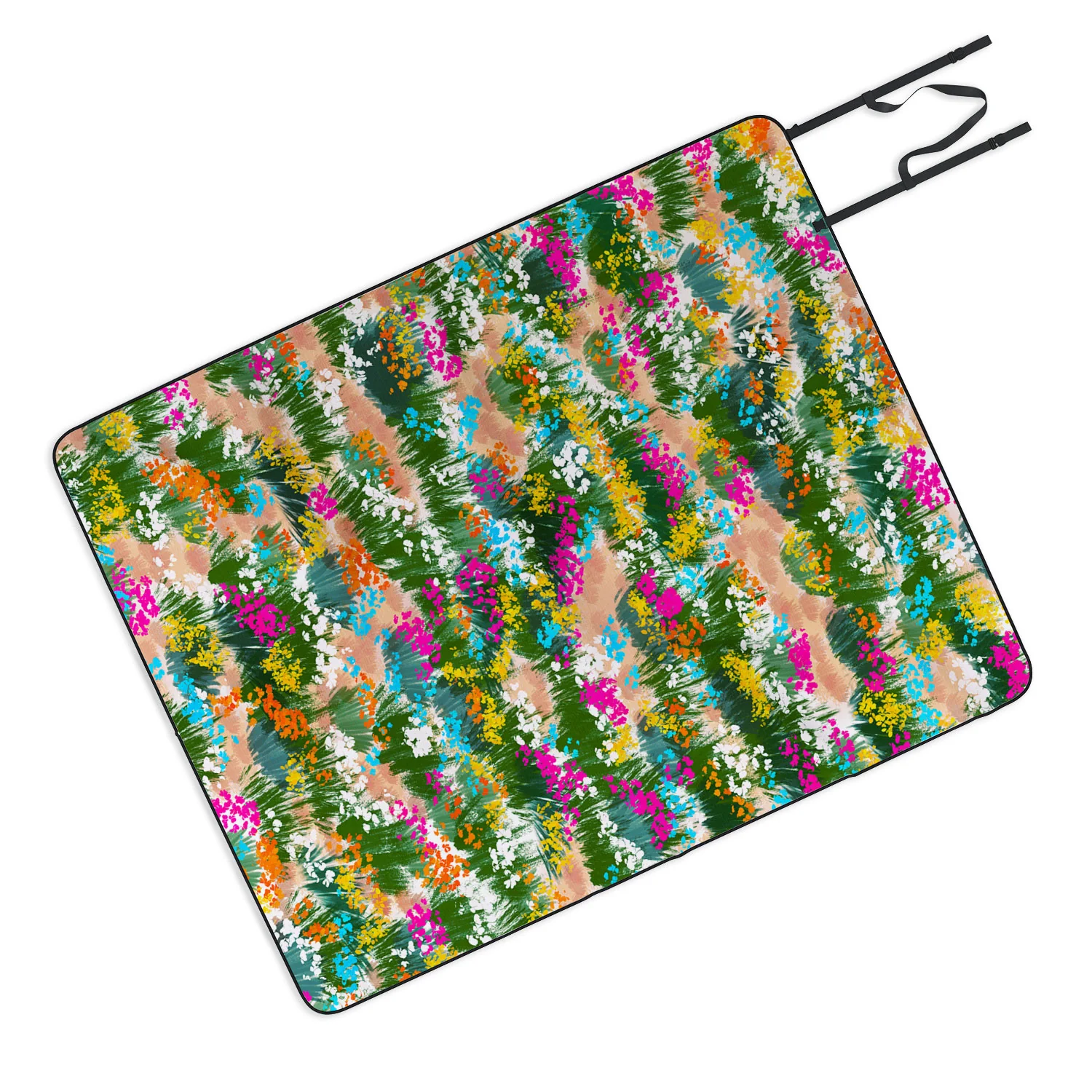 Marta Barragan Camarasa Blossoming Field Picnic Blanket