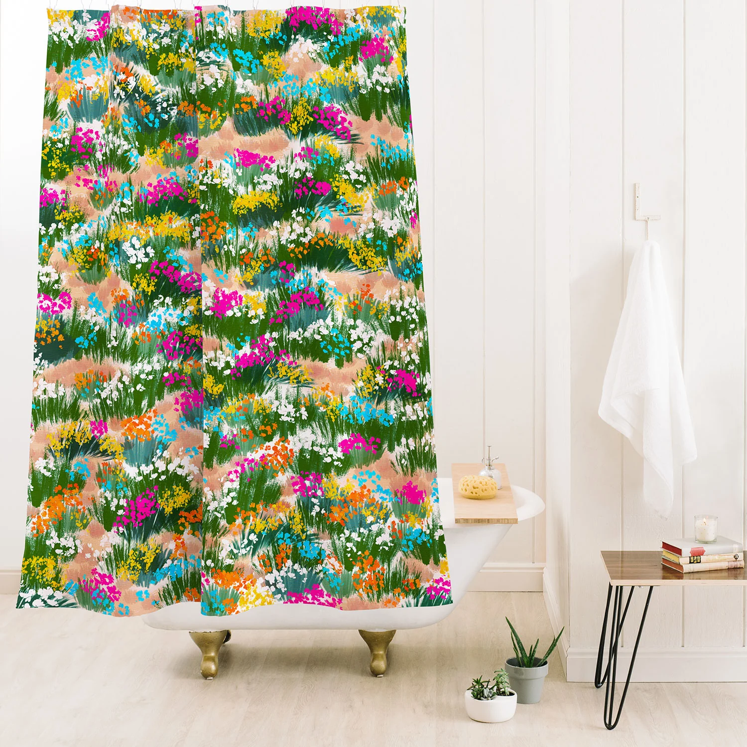Marta Barragan Camarasa Blossoming Field Shower Curtain - Image 2