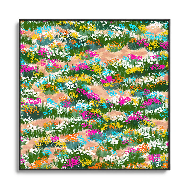 Marta Barragan Camarasa Blossoming Field Square Metal Framed Art Print - Image 21