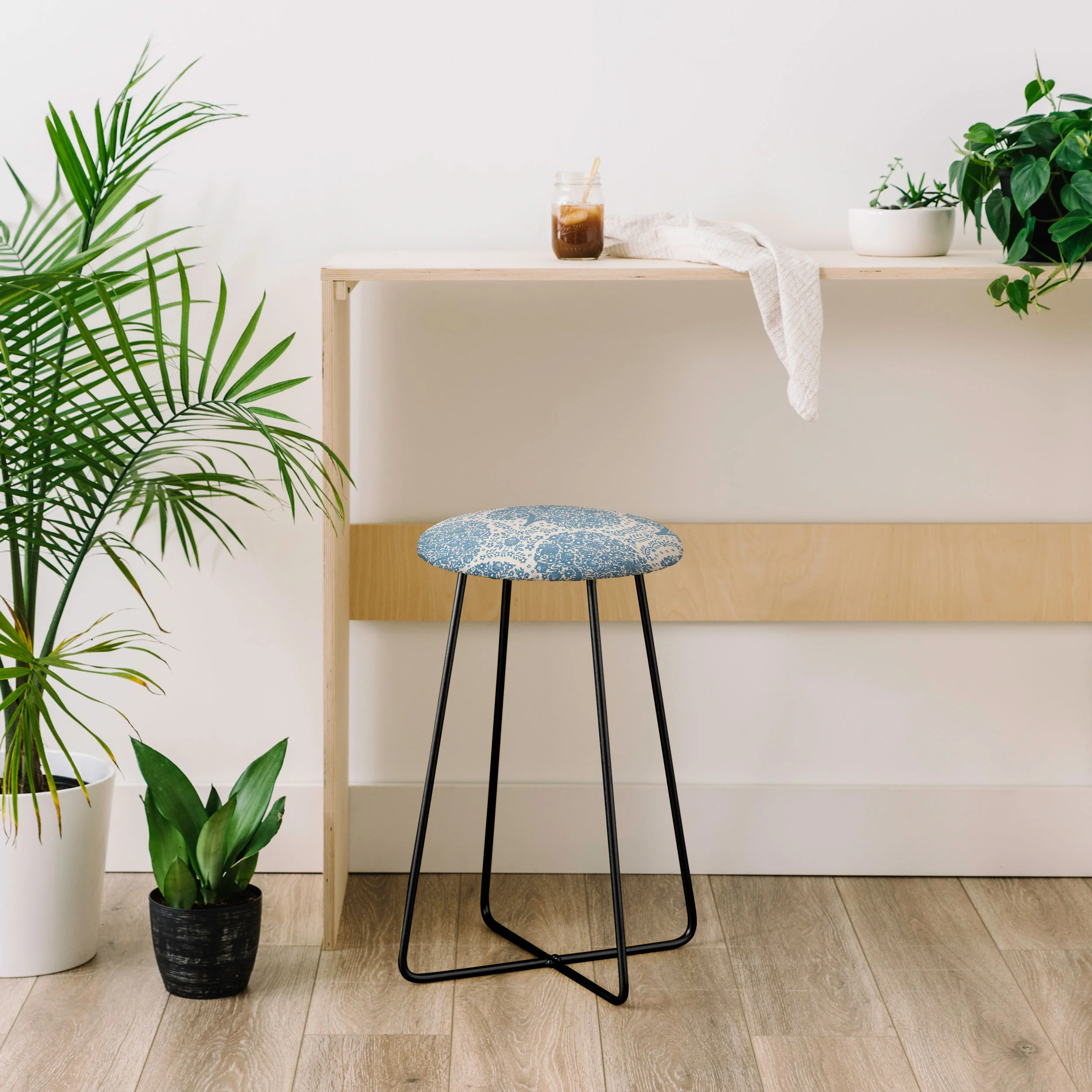 Marta Barragan Camarasa Blossoming Forest Trees Counter Stool - Image 4