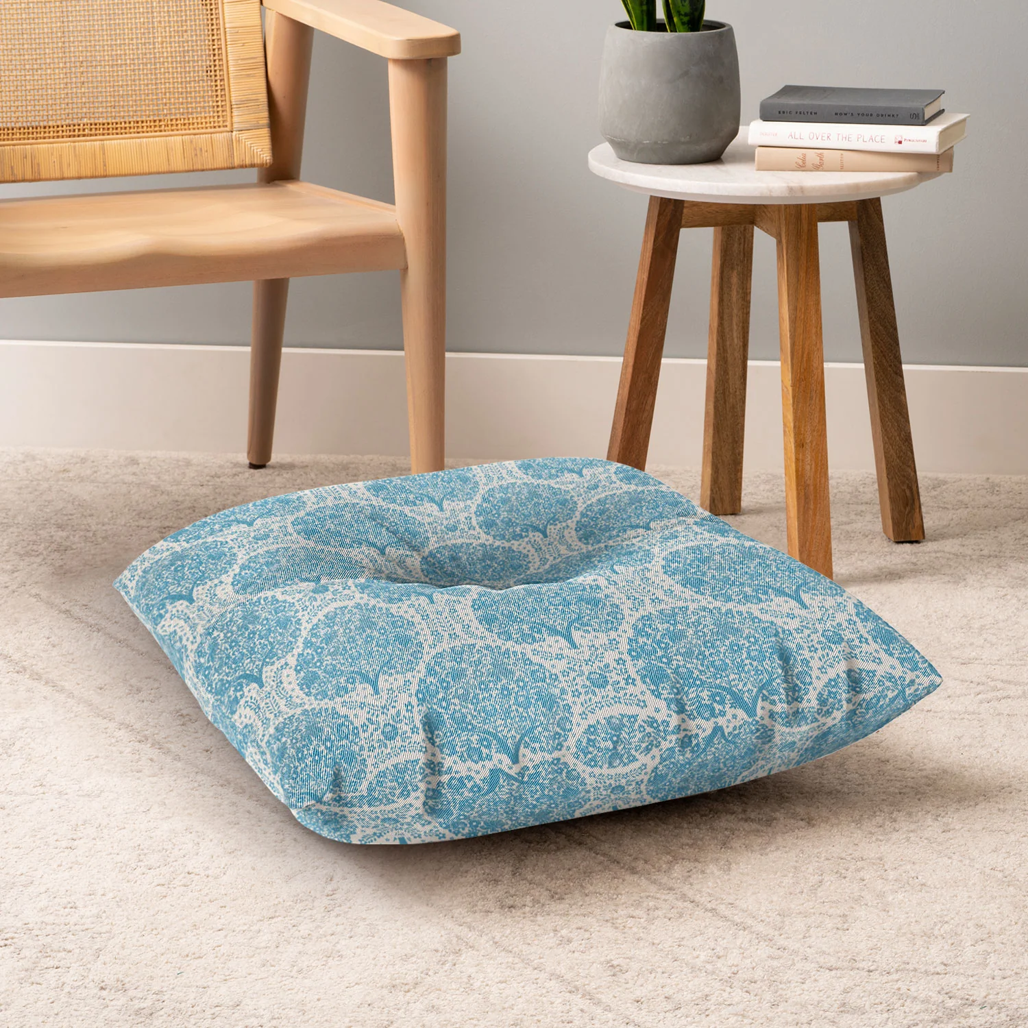 Marta Barragan Camarasa Blossoming Forest Trees Floor Pillow Square - Image 6