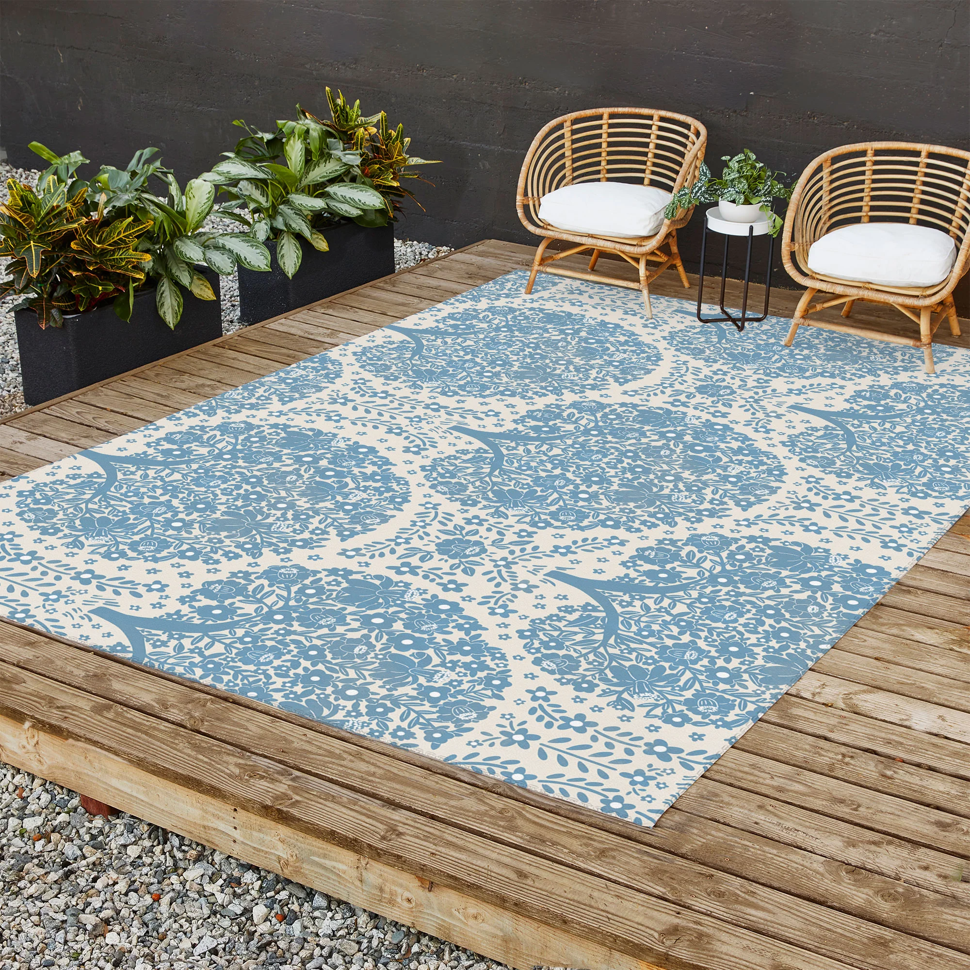Marta Barragan Camarasa Blossoming Forest Trees Outdoor Rug - Image 9