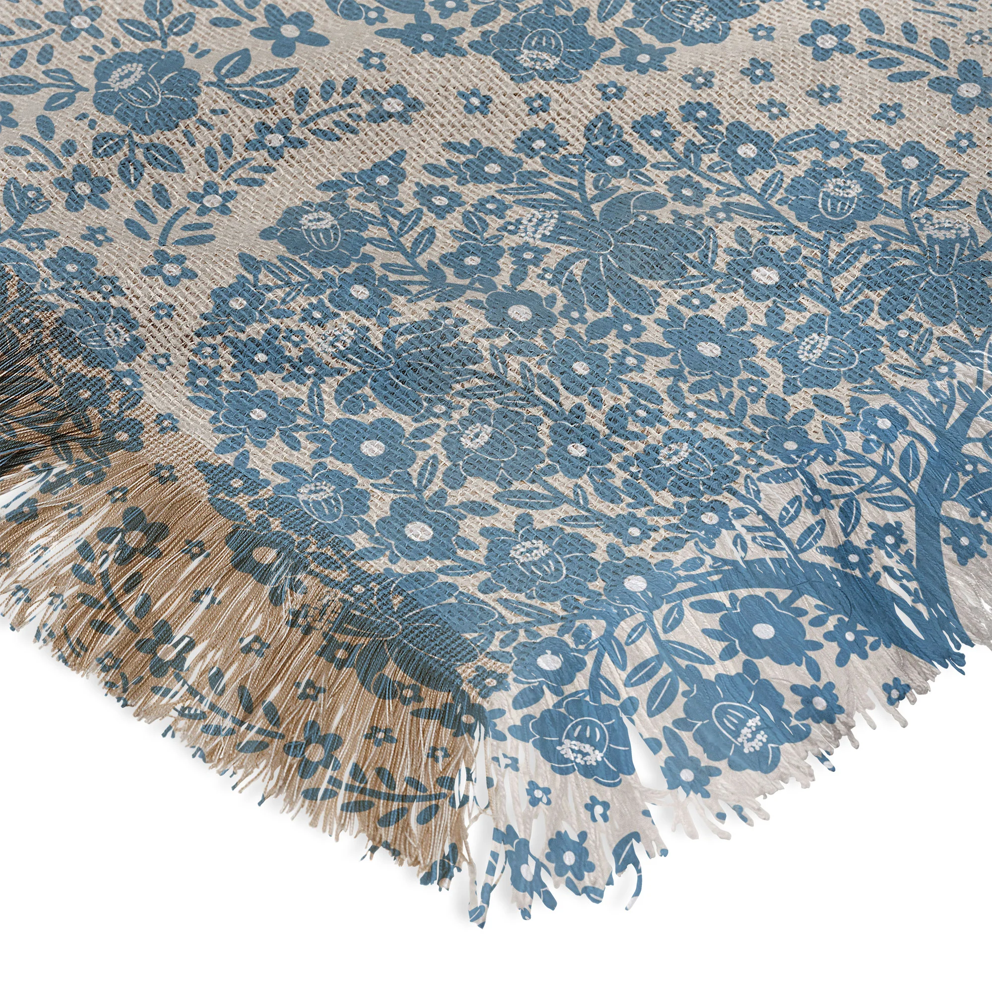 Marta Barragan Camarasa Blossoming Forest Trees Throw Blanket - Image 5