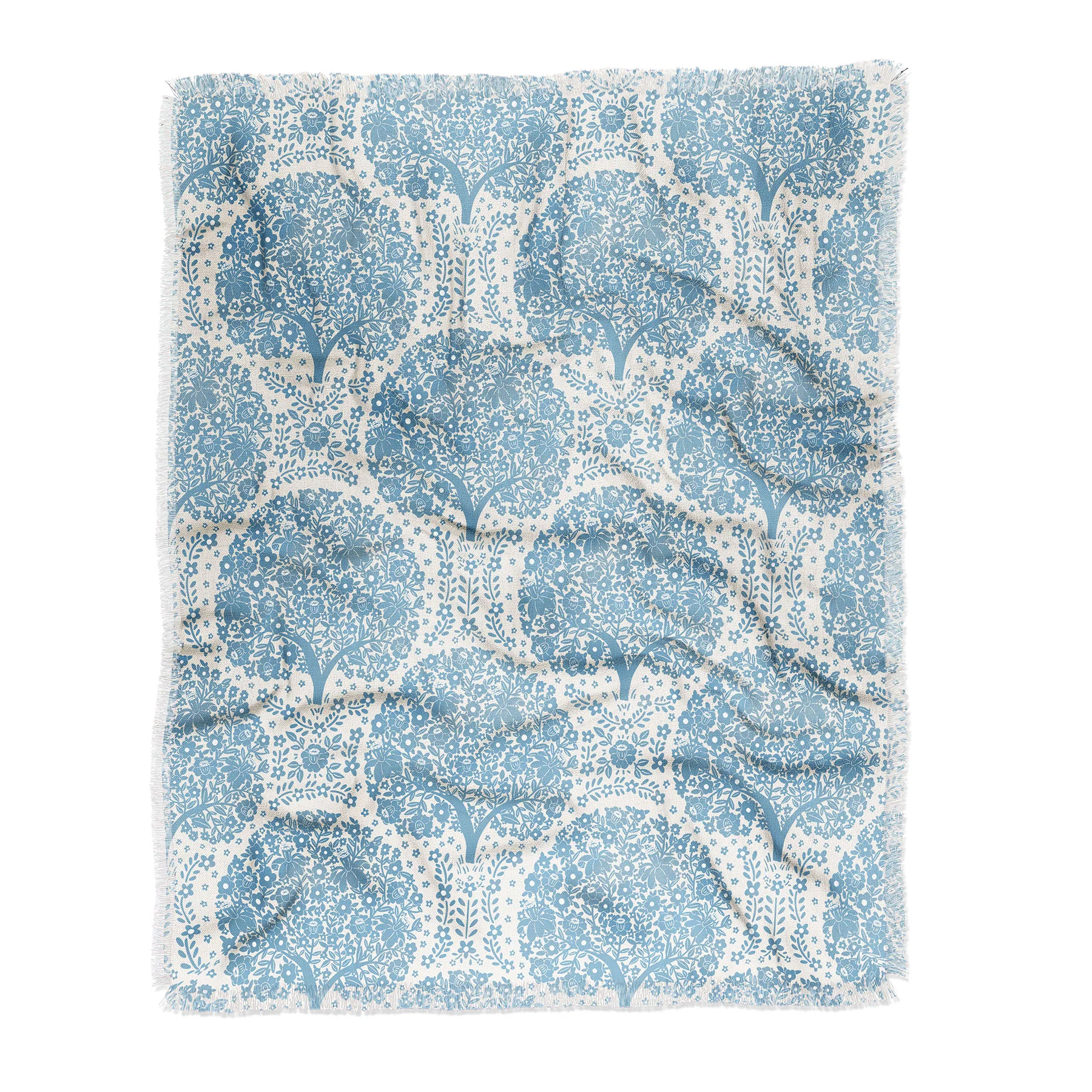 Marta Barragan Camarasa Blossoming Forest Trees Throw Blanket - Image 6