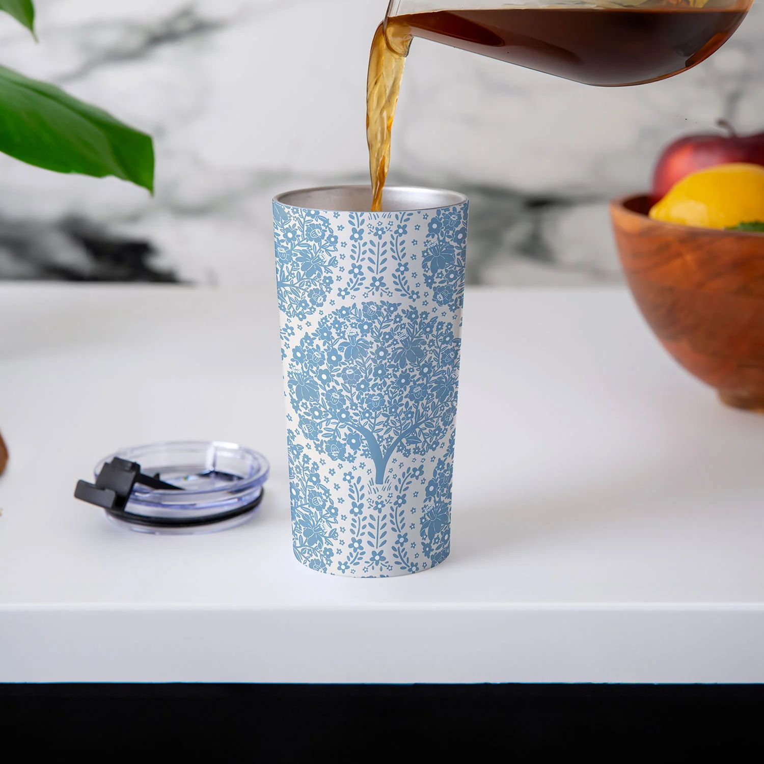 Marta Barragan Camarasa Blossoming Forest Trees Travel Mug - Image 5