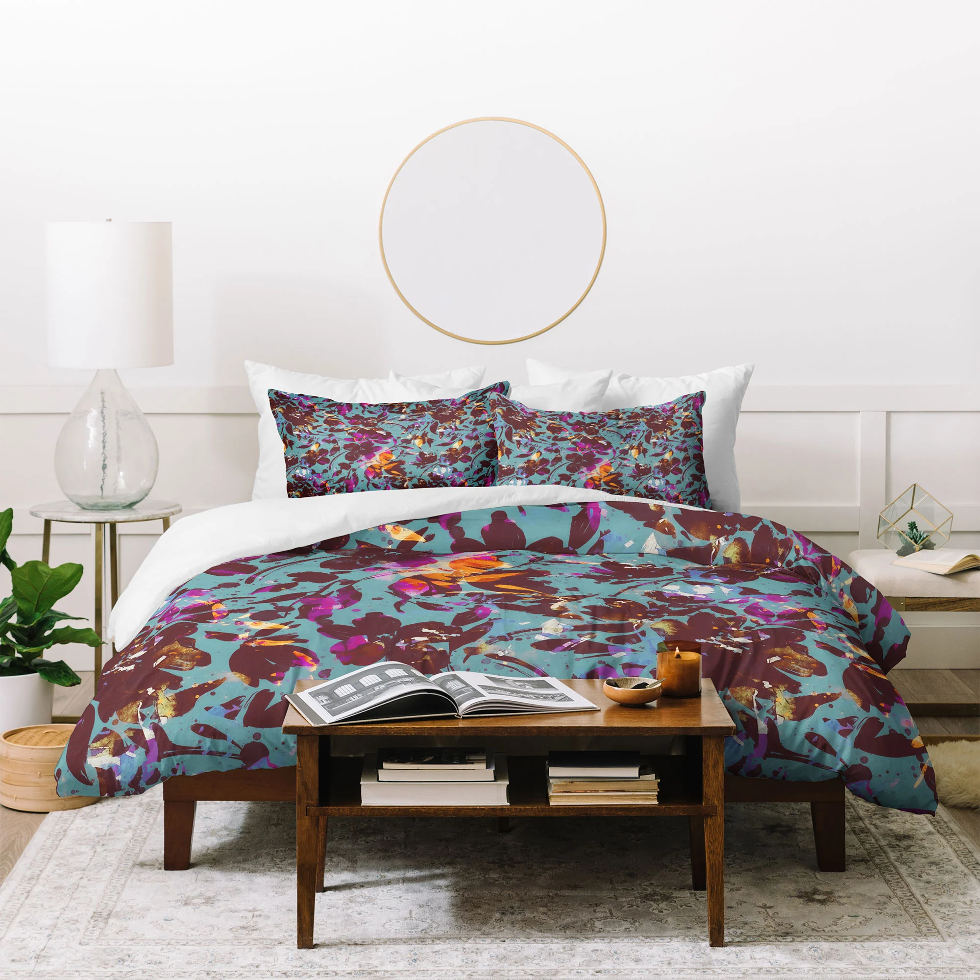 Marta Barragan Camarasa Bold Floral Expression Duvet Cover - Image 60