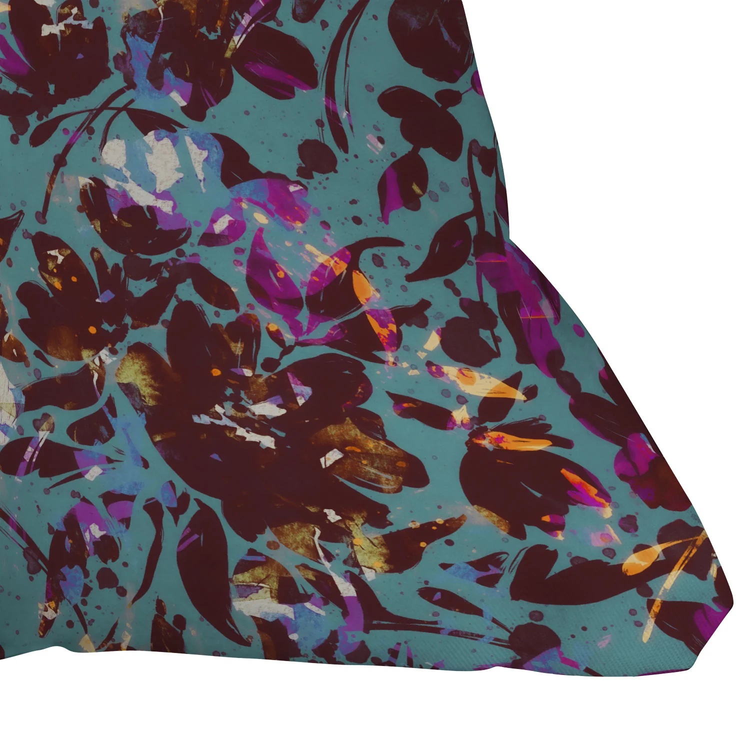 Marta Barragan Camarasa Bold Floral Expression Outdoor Throw Pillow - Image 11