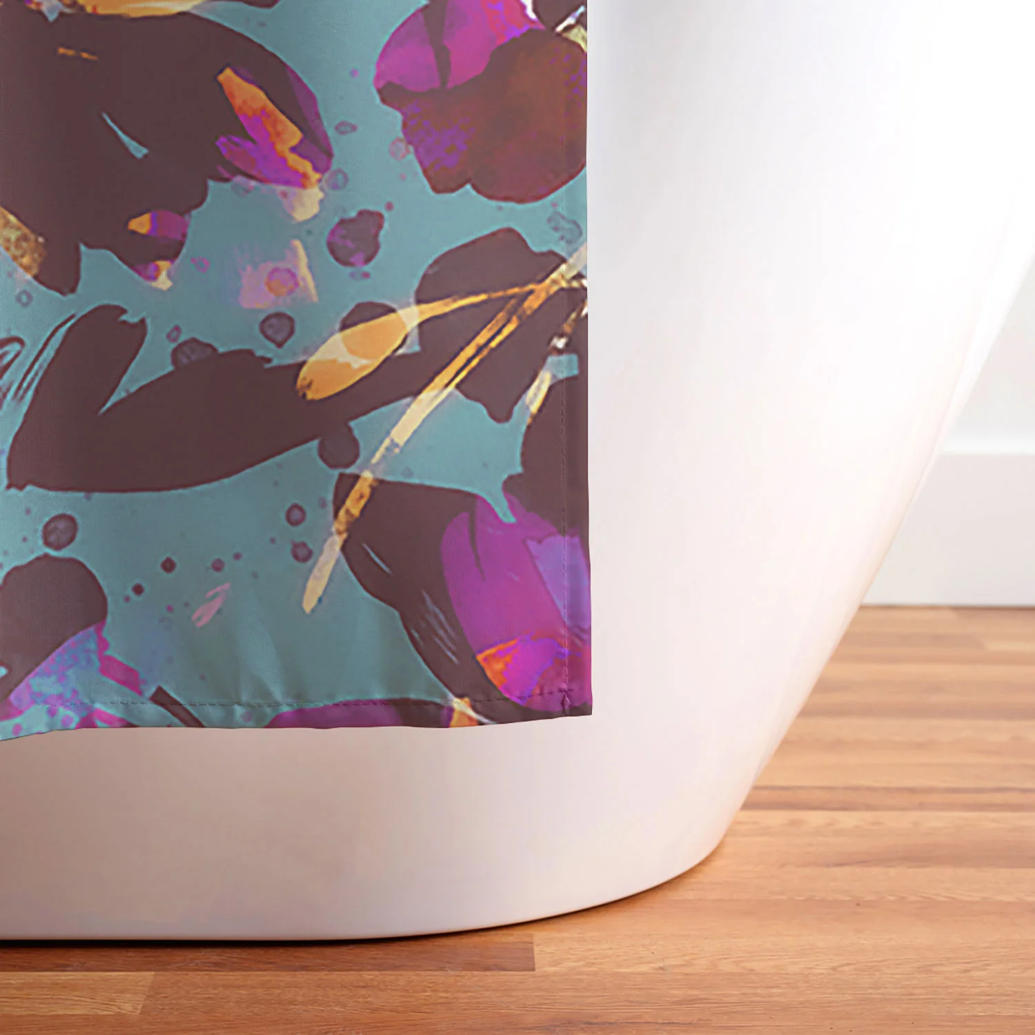 Marta Barragan Camarasa Bold Floral Expression Shower Curtain - Image 6