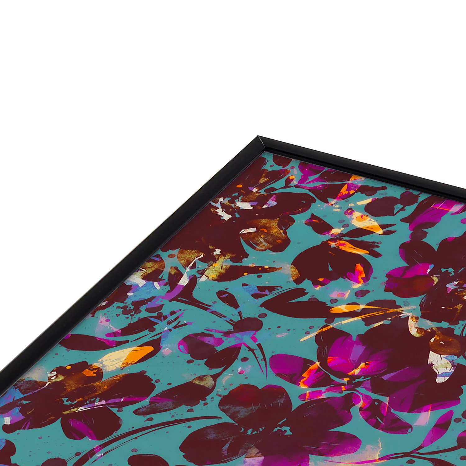 Marta Barragan Camarasa Bold Floral Expression Square Metal Framed Art Print - Image 11