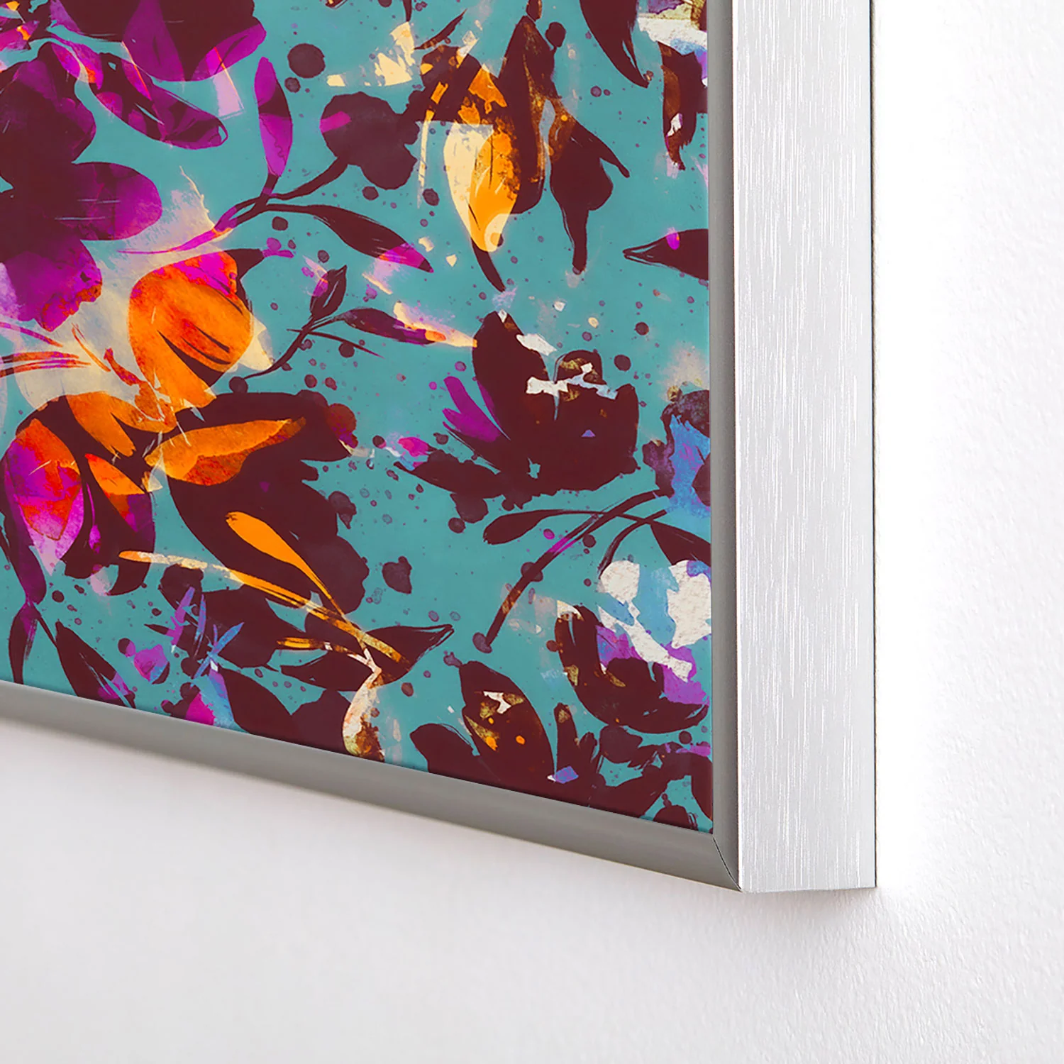 Marta Barragan Camarasa Bold Floral Expression Square Metal Framed Art Print - Image 8