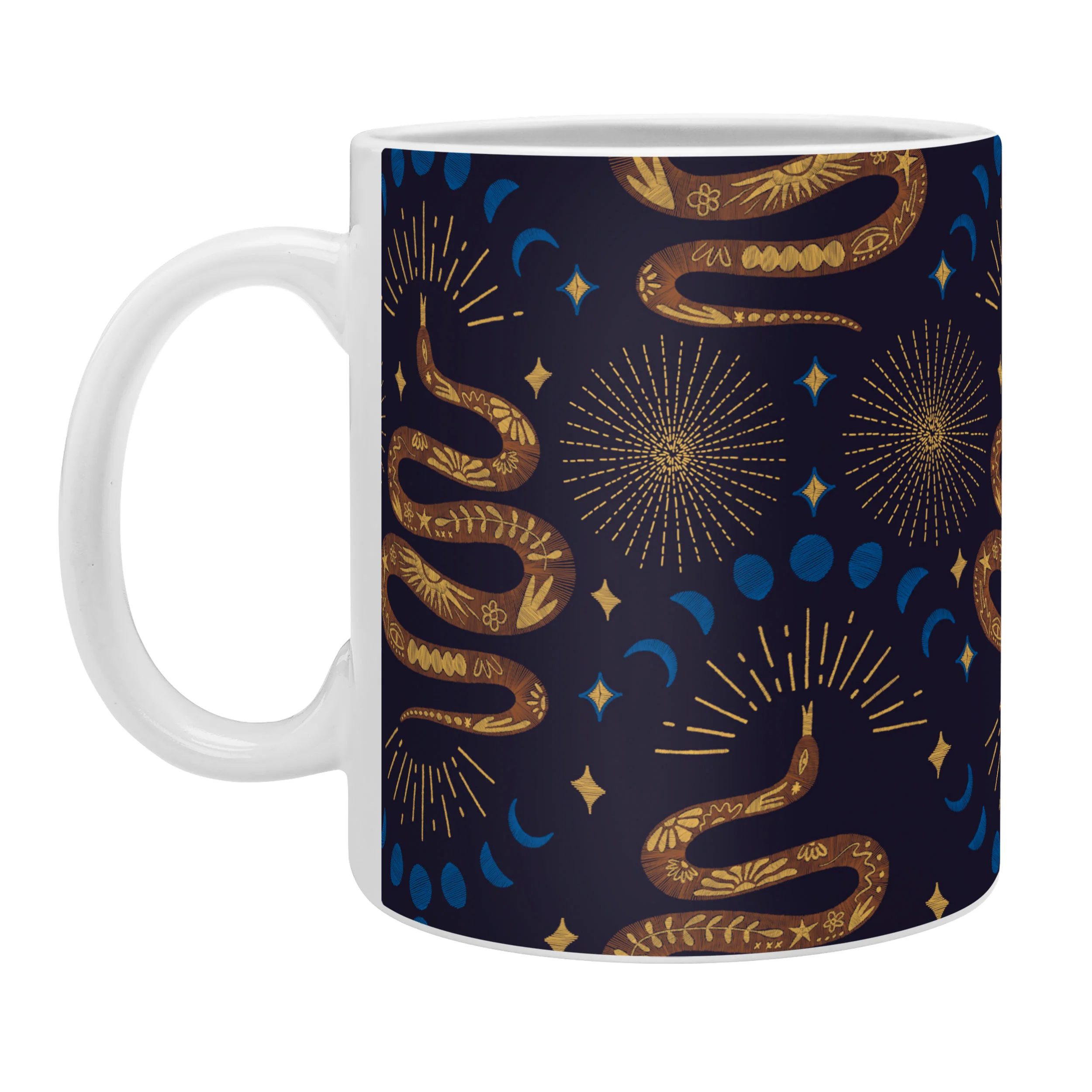 Marta Barragan Camarasa Celestial Serpent Charm Coffee Mug - Image 2