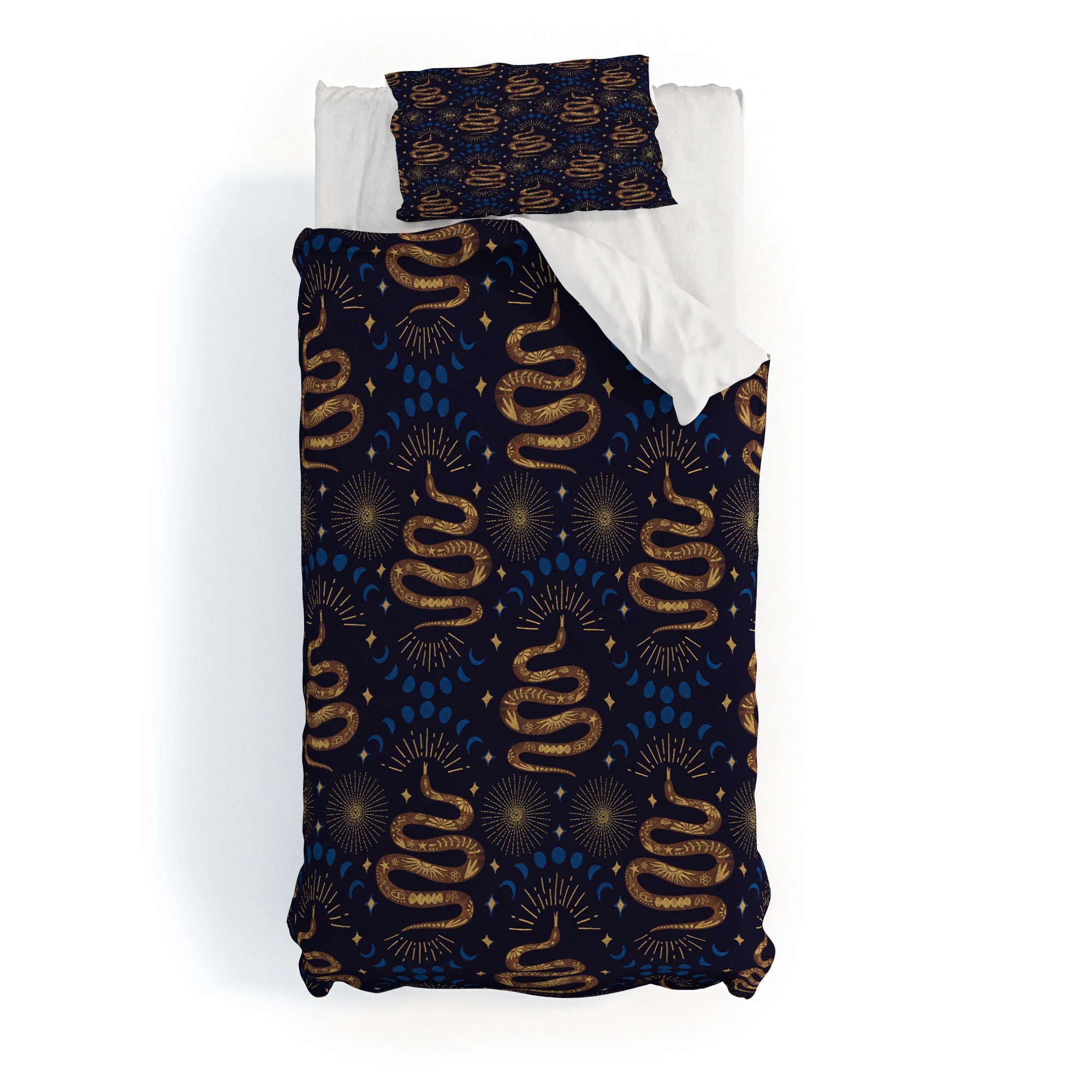 Marta Barragan Camarasa Celestial Serpent Charm Duvet Cover - Image 25