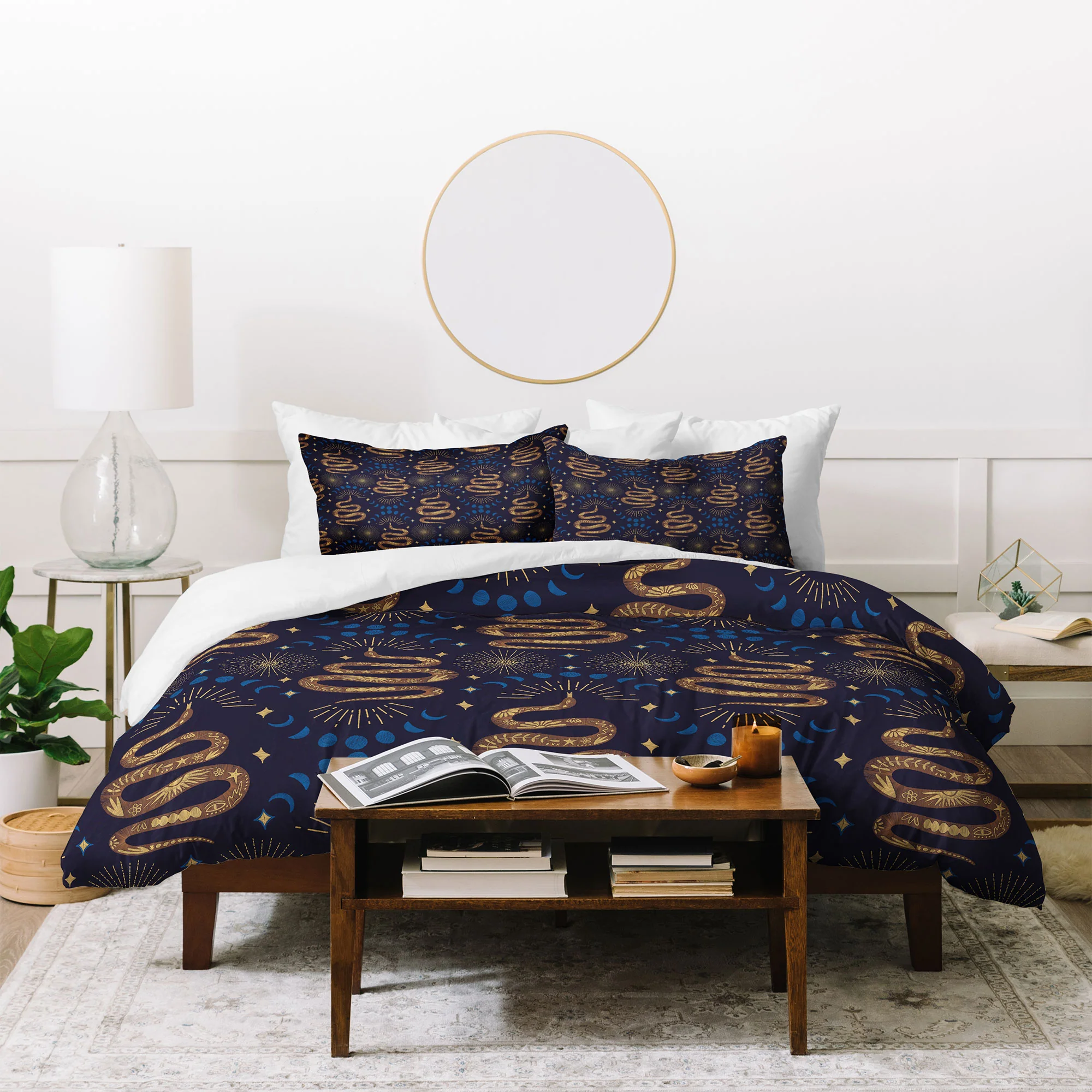Marta Barragan Camarasa Celestial Serpent Charm Duvet Cover - Image 56